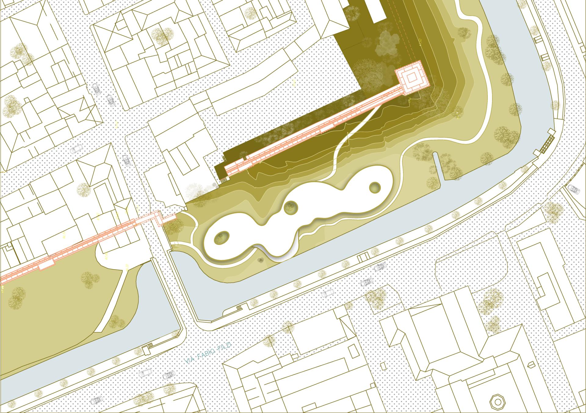 London Design Awards Winner - Community Center:  Into the Castelfranco Town 