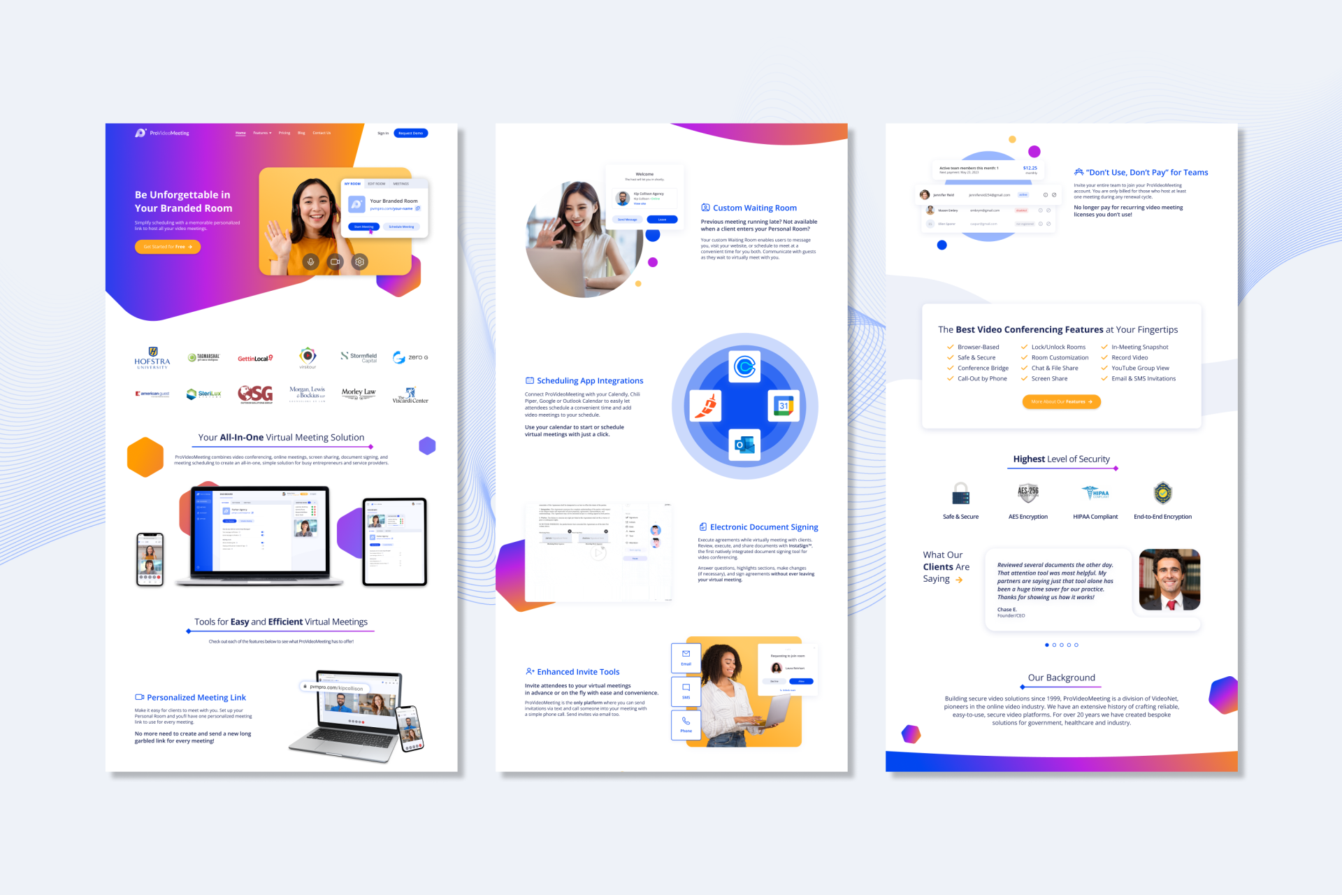 London Design Awards Winner - ProVideoMeeting — Website Redesign & Brand Refresh