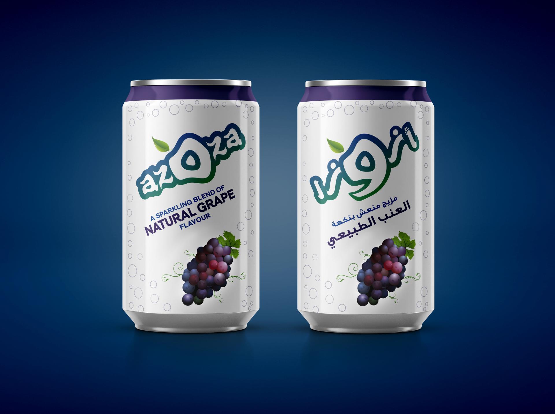 London Design Awards Winner - Azoza Sparkling Soda Label System