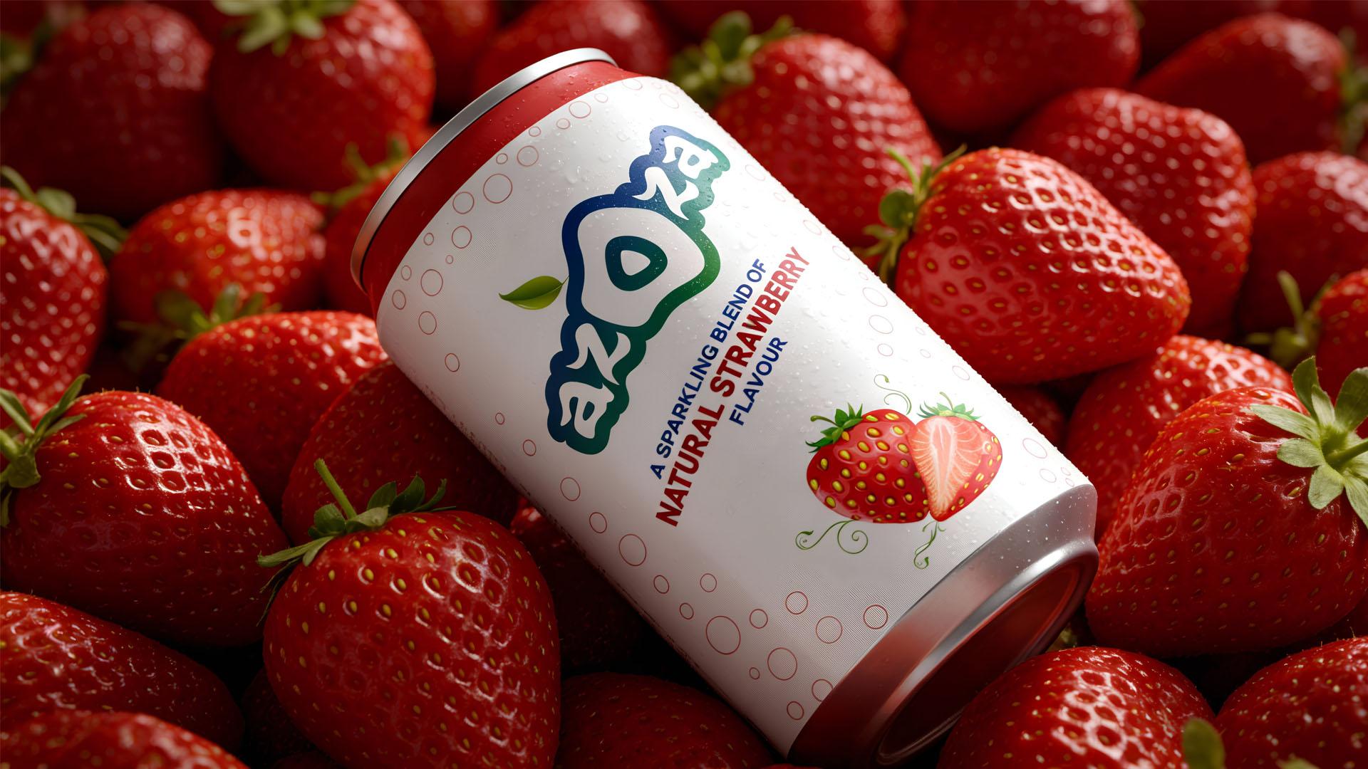 London Design Awards Winner - Azoza Sparkling Soda Label System