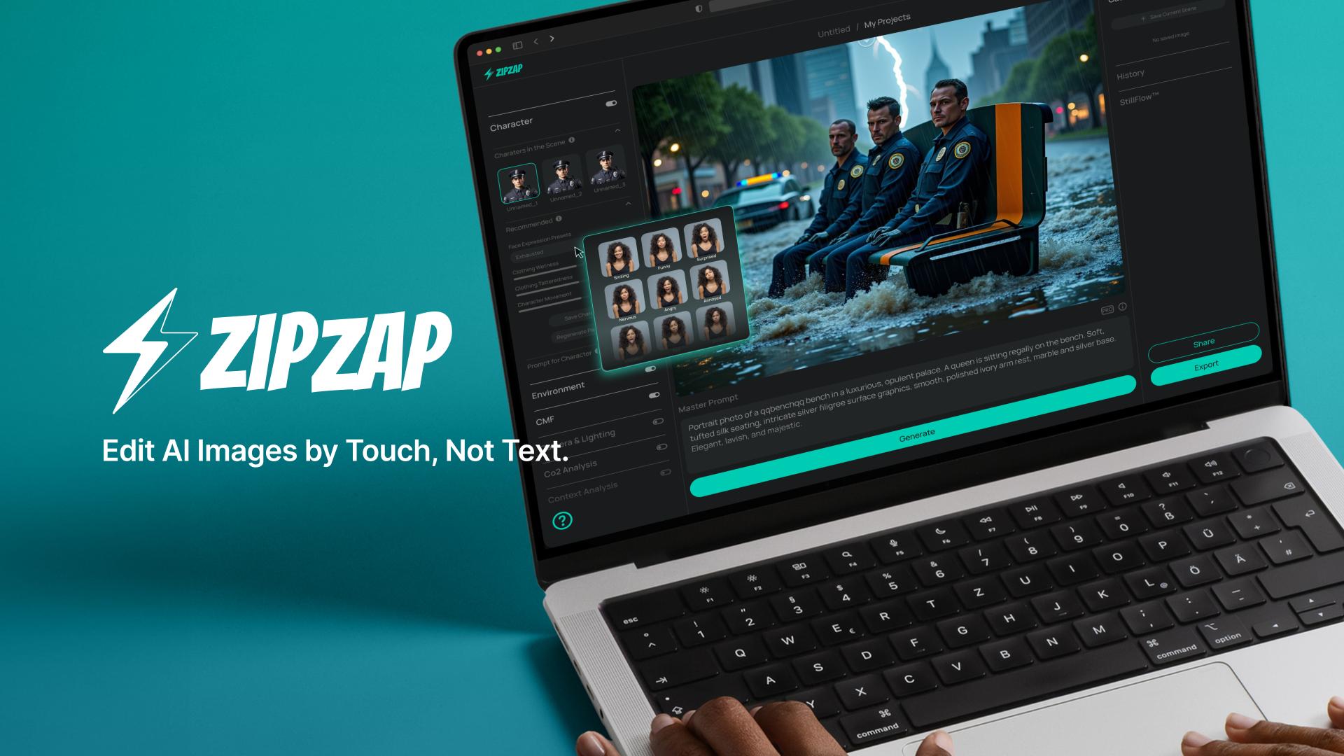 London Design Awards Winner - ZipZap: From Prompts to Sliders