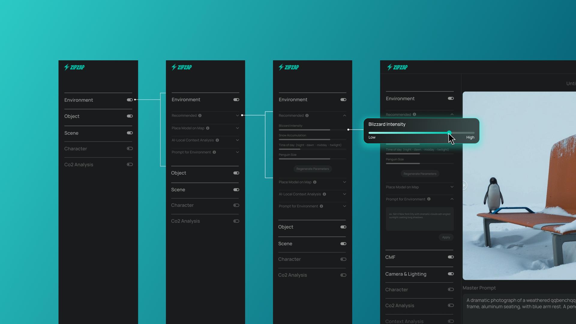 London Design Awards Winner - ZipZap: From Prompts to Sliders