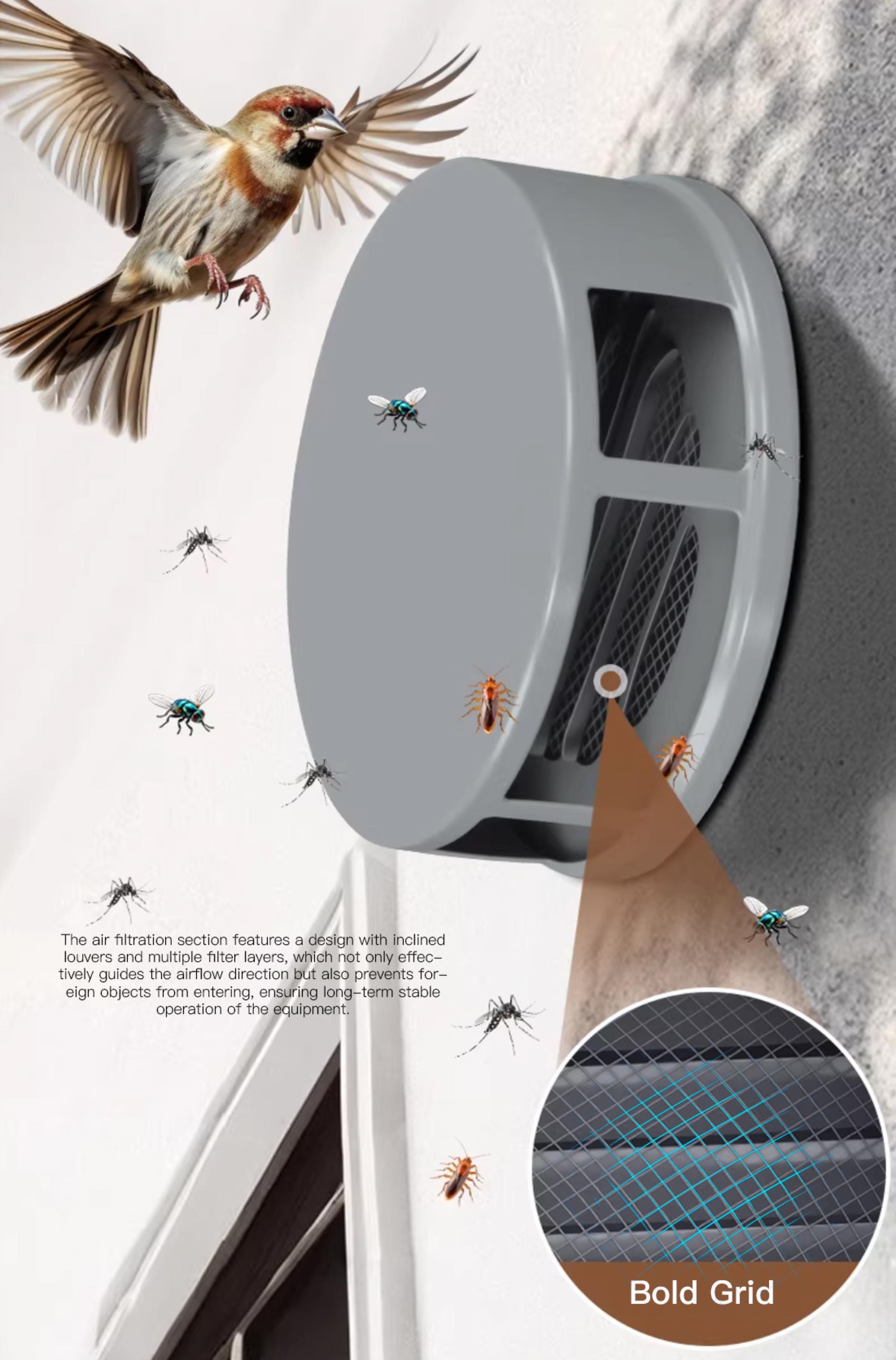 London Design Awards Winner - Stainless steel vent