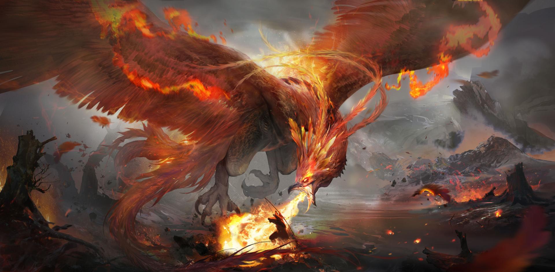 London Design Awards Winner - Vermilion Phoenix — Mythical Creature Concept Design