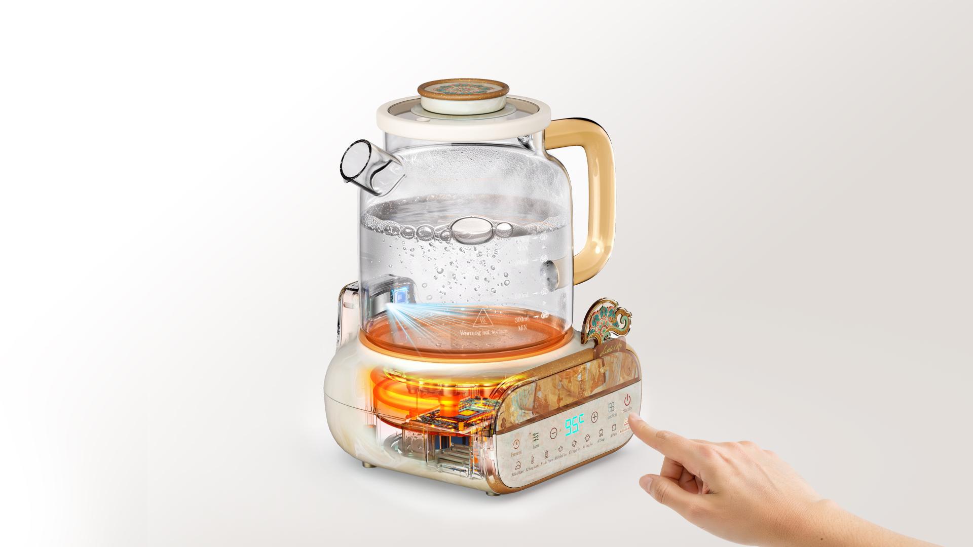 London Design Awards Winner - All-Glass Health Kettle