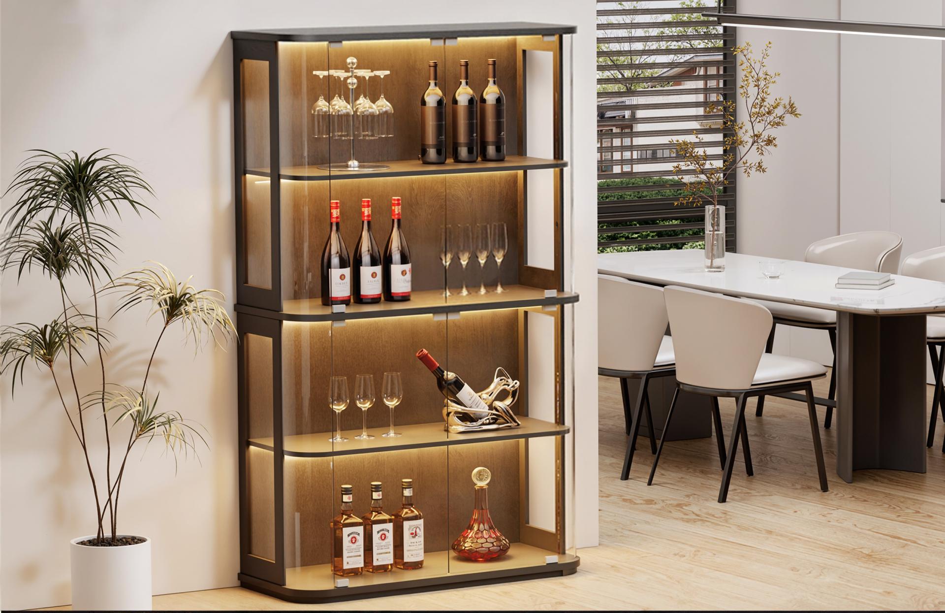 London Design Awards Winner - Rounded-Corner Glass Display Cabinet