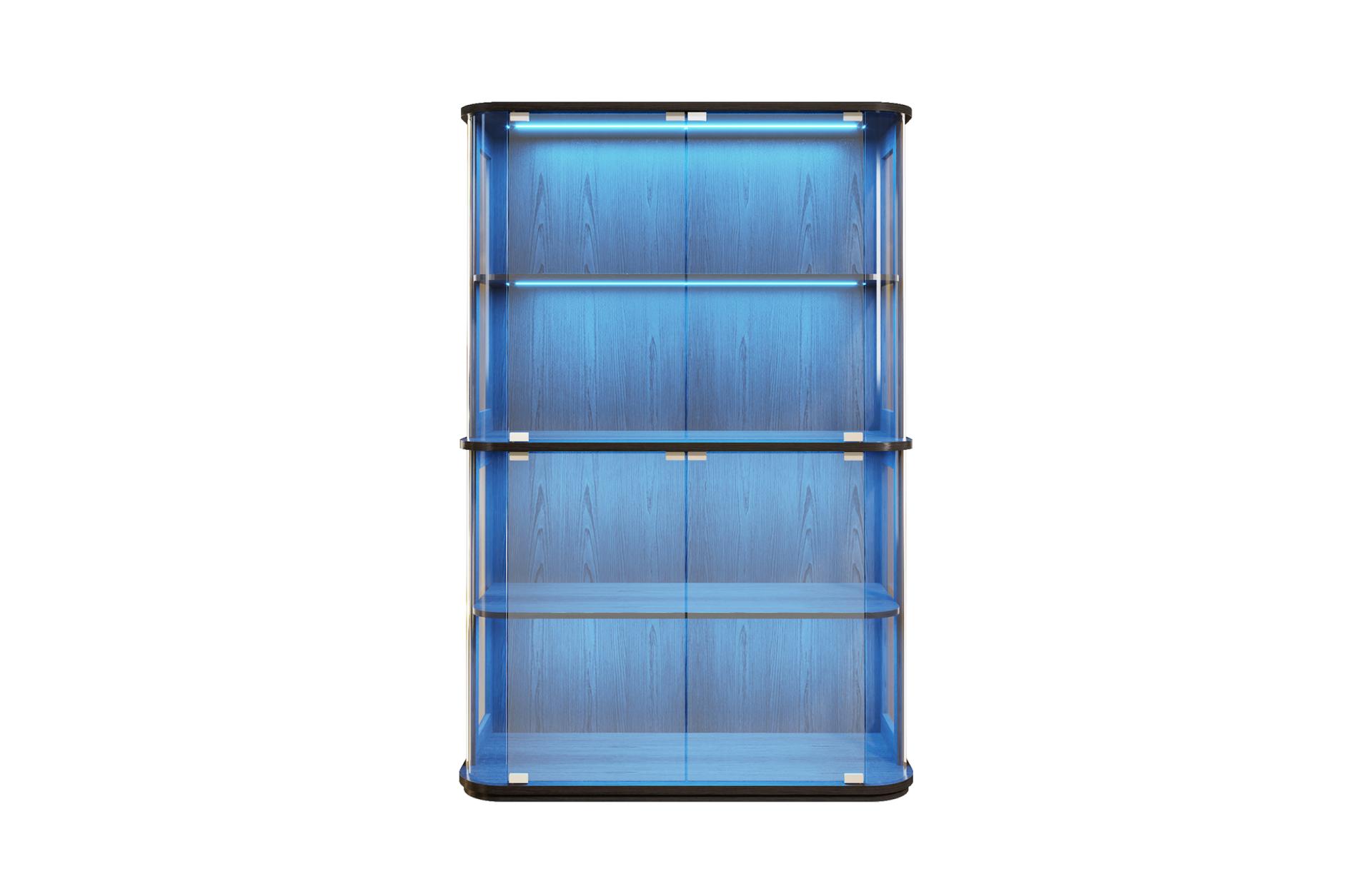 London Design Awards Winner - Rounded-Corner Glass Display Cabinet