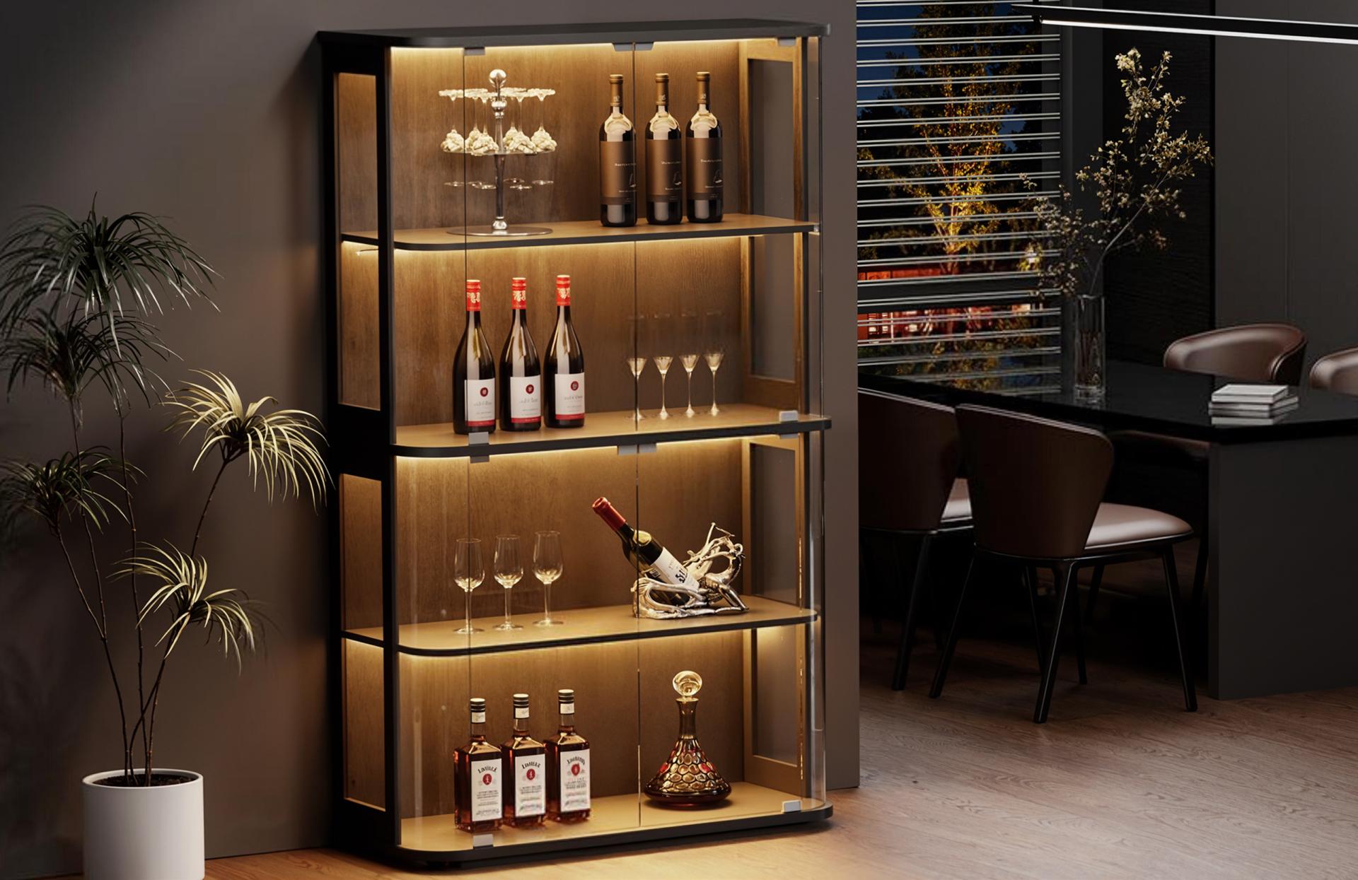 London Design Awards Winner - Rounded-Corner Glass Display Cabinet