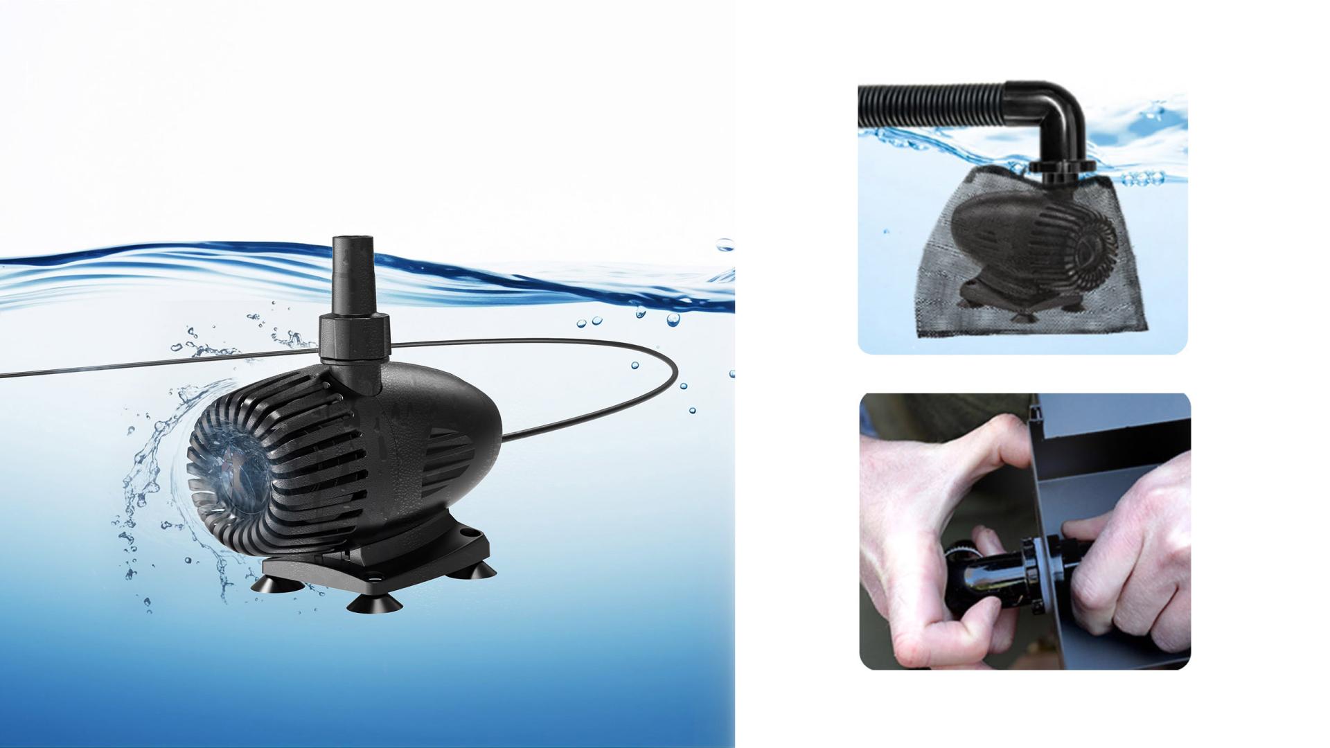 London Design Awards Winner - 55W Solar Stainless Steel Waterfall Pump System