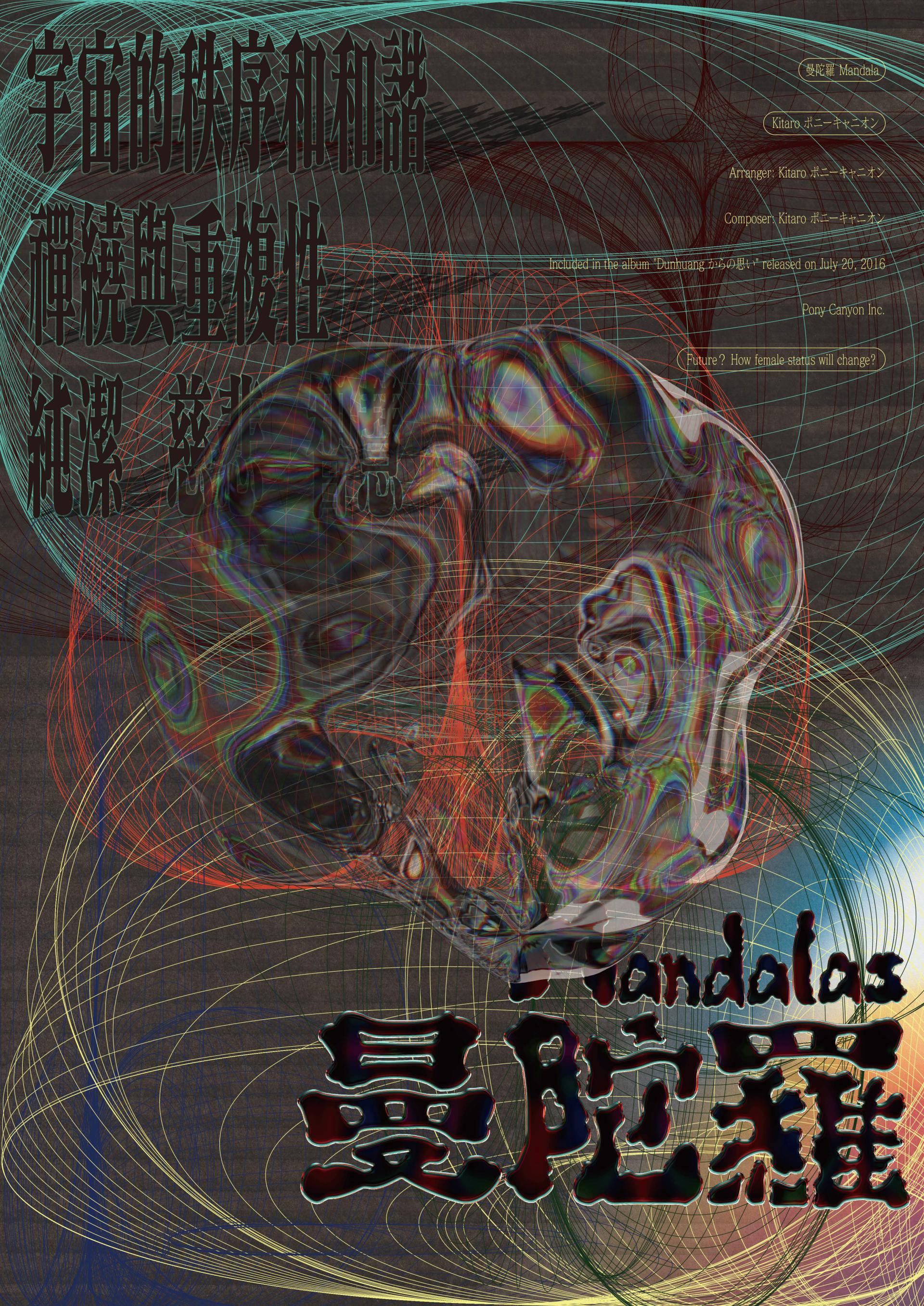 London Design Awards Winner - SHE/HER/HERS: DunHuang Flying Asparas Series Poster