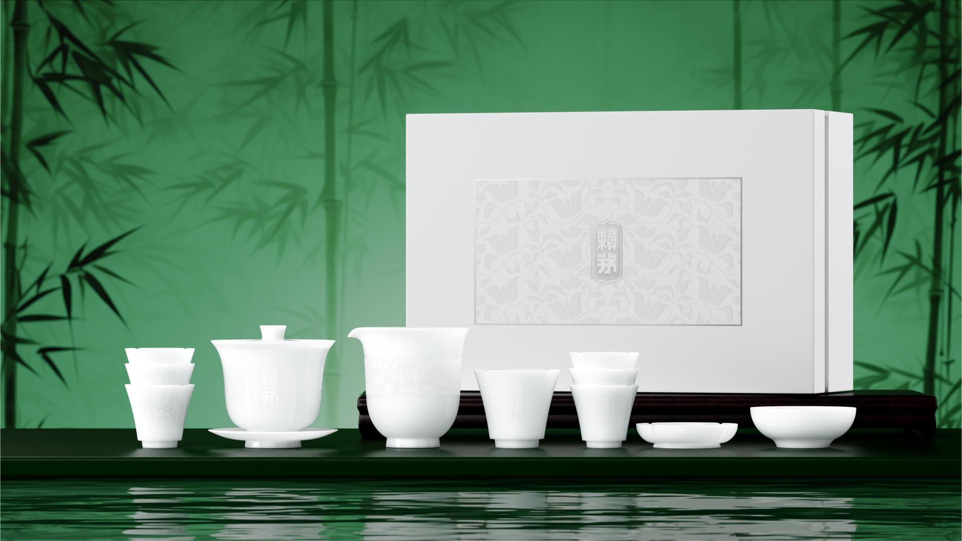 London Design Awards Winner - Lai Mao tea set gift box set and Ti Lian Xin trust peers