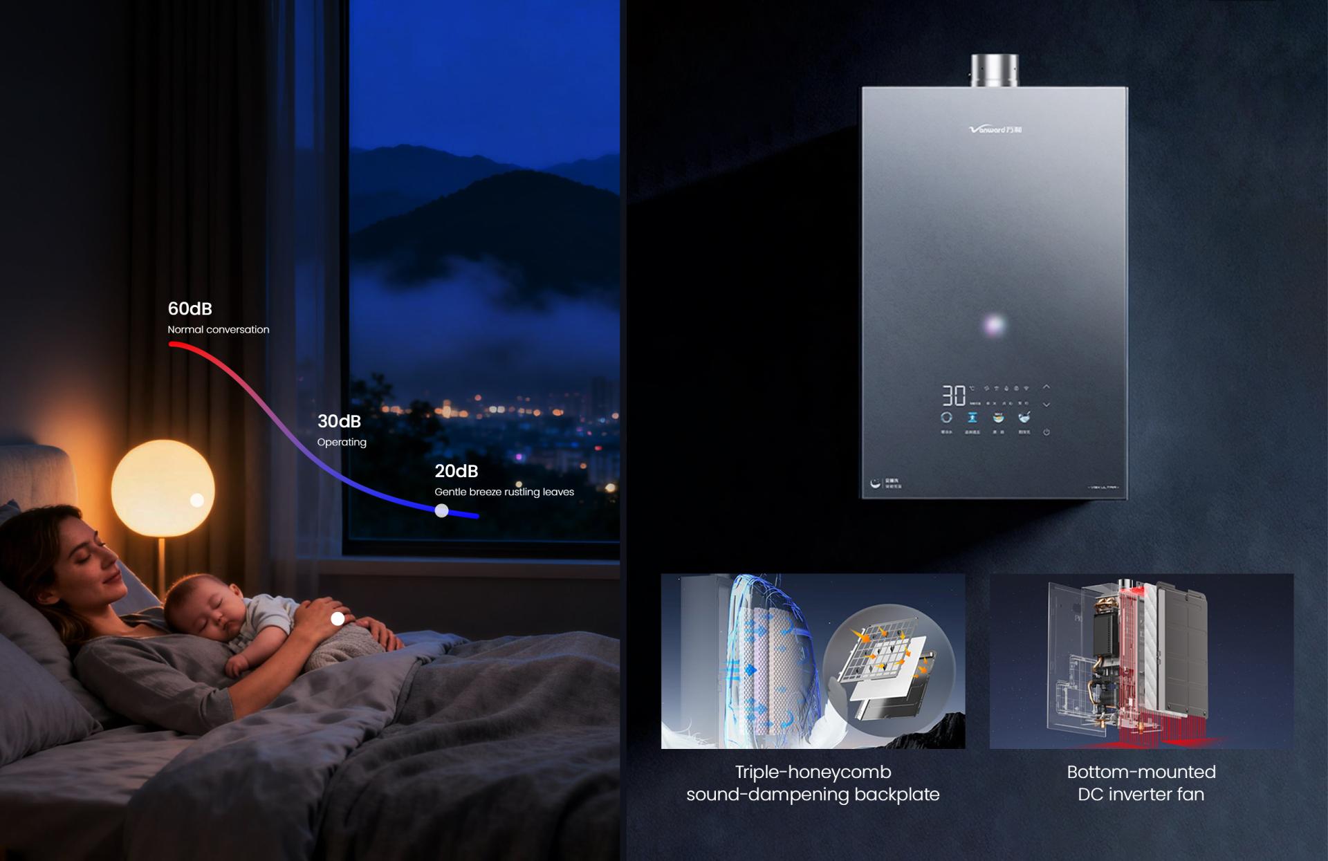 London Design Awards Winner - Moonstone High-Flow Gas Water Heater