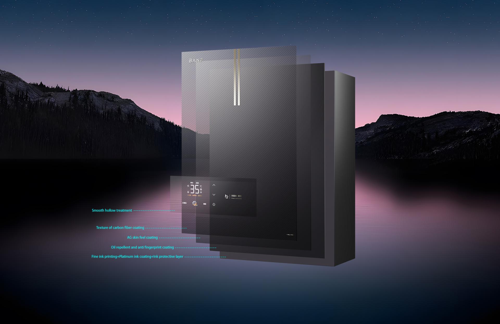 London Design Awards Winner - BANF Golden Racing Stripe Gas Water Heater