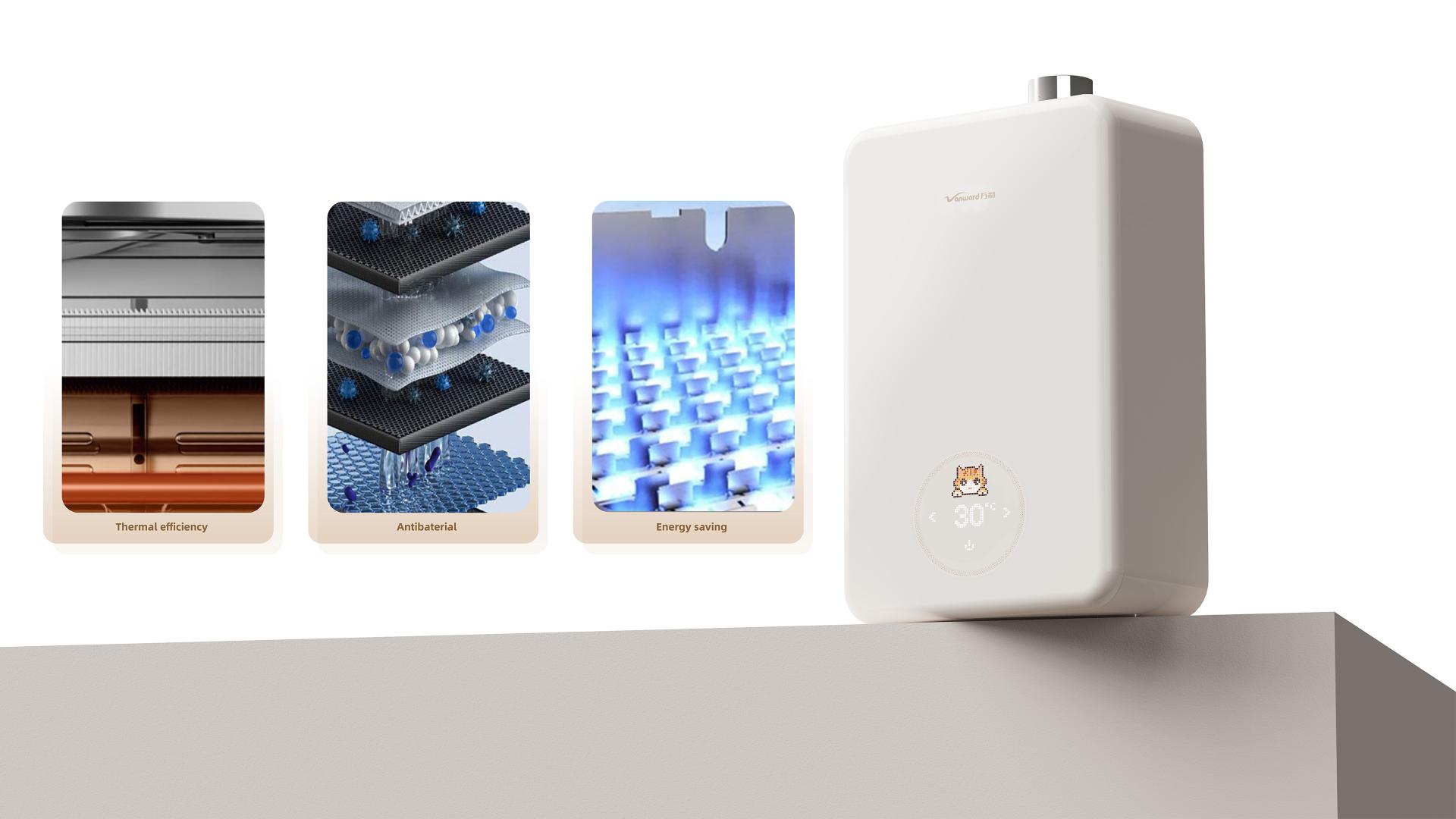 London Design Awards Winner - Cute Pet-themed Mini Gas Water Heater