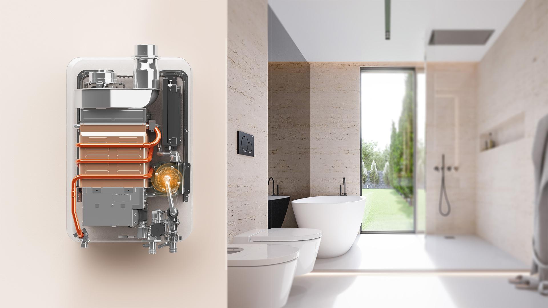 London Design Awards Winner - Cute Pet-themed Mini Gas Water Heater
