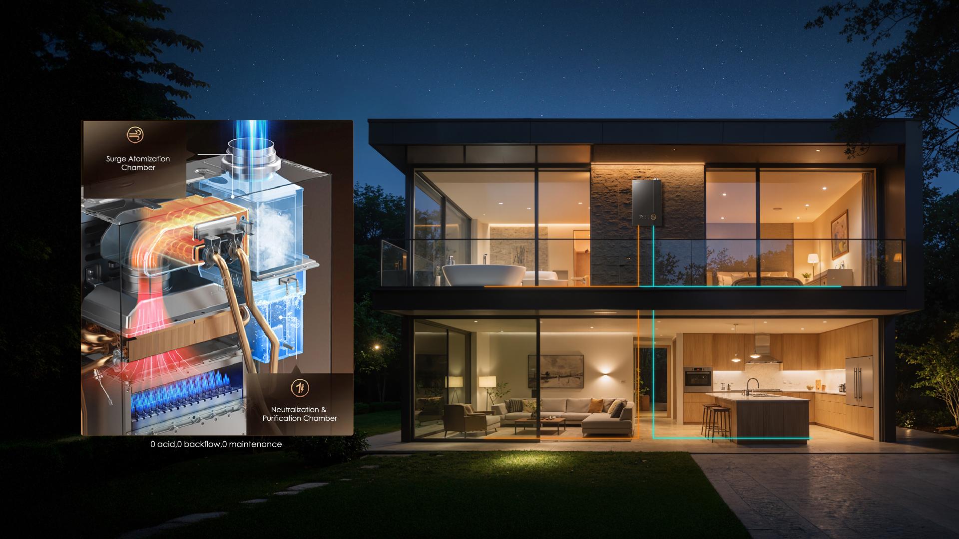 London Design Awards Winner - Golden Charm Gas Water Heater