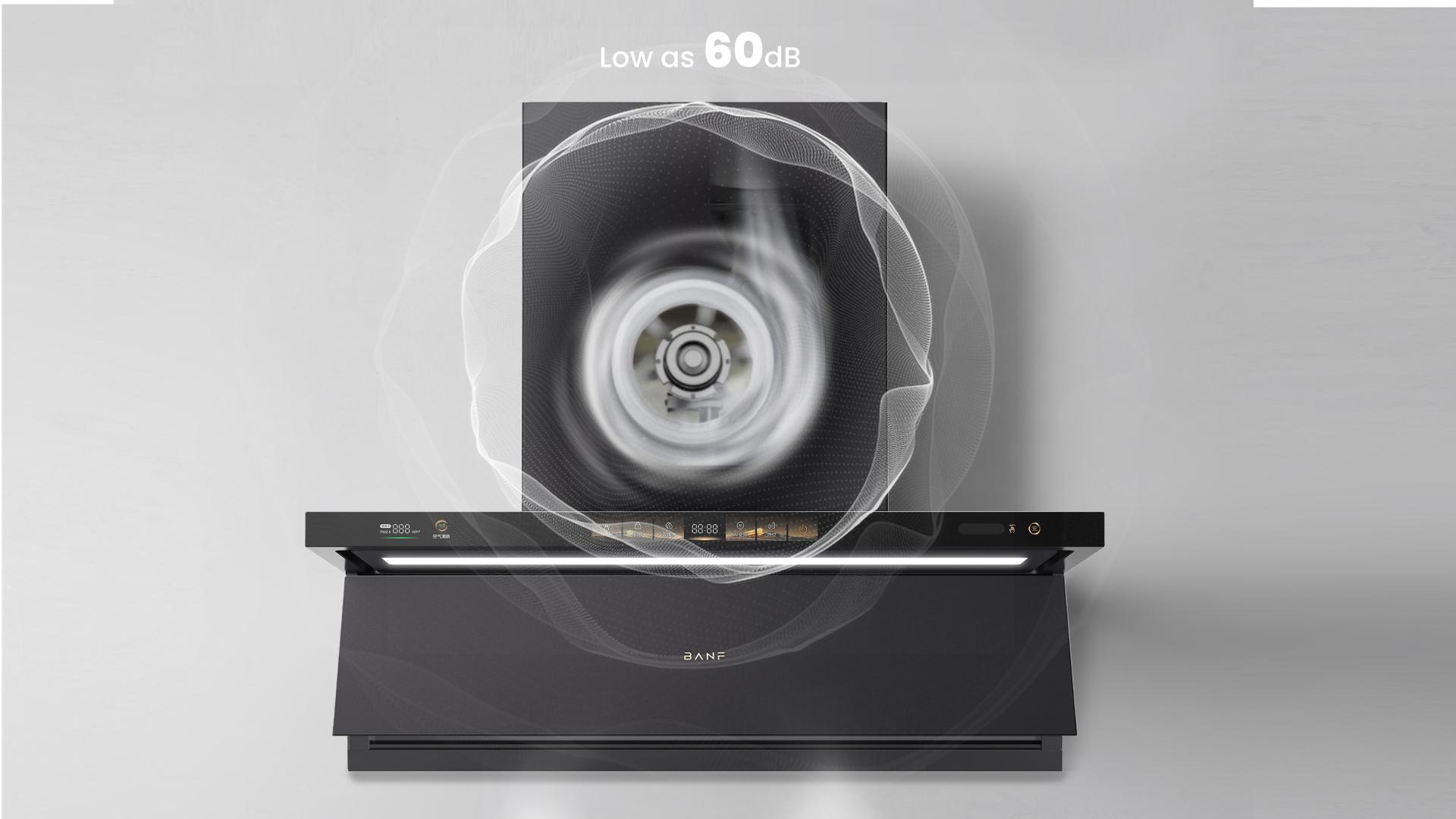 London Design Awards Winner - Full-Screen Dual-Purification Range Hood