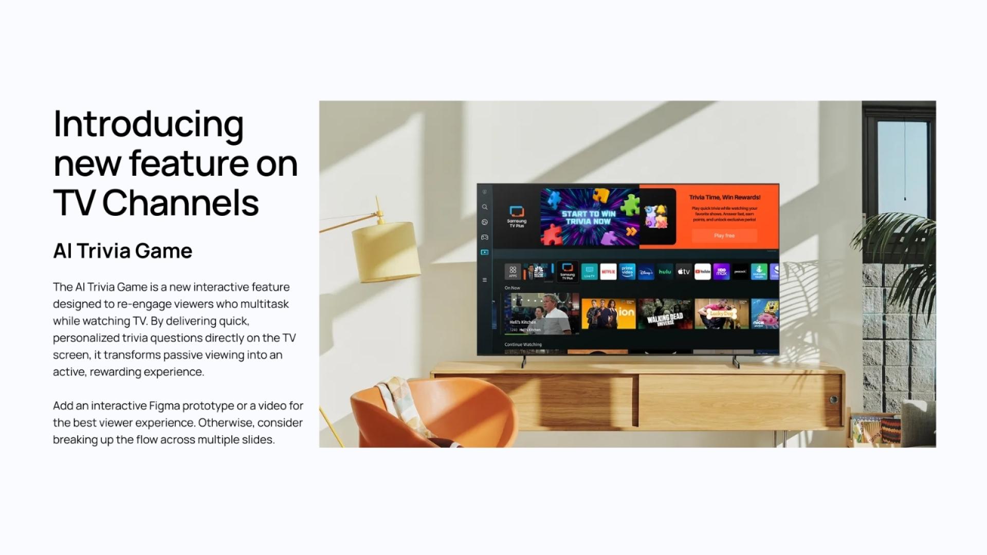 London Design Awards Winner - Samsung TV: AI-Trivia Game