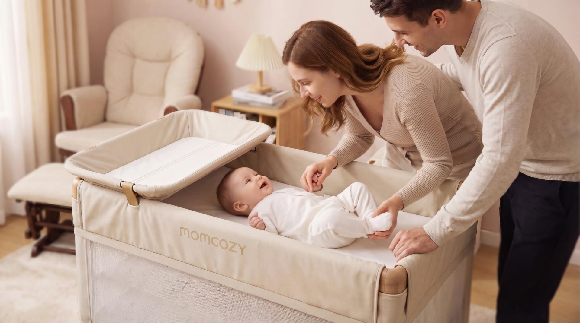 London Design Awards Winner - Momcozy All-in-One Portable Crib