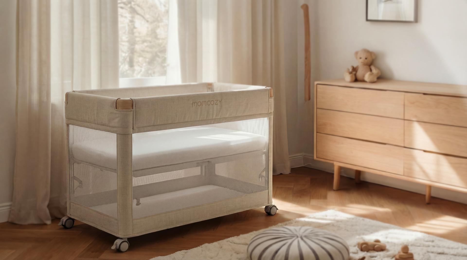 London Design Awards Winner - Momcozy All-in-One Portable Crib