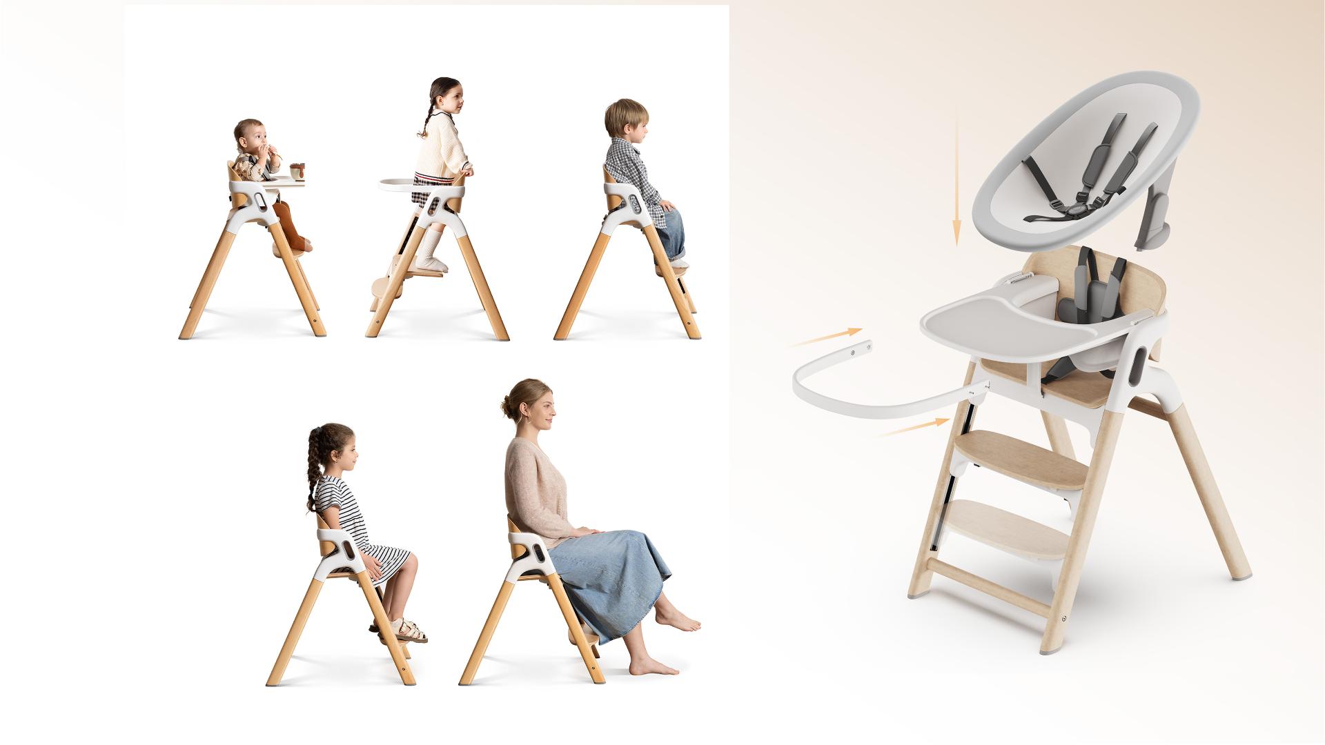 London Design Awards Winner - Grow-With-Me Kids High Chair