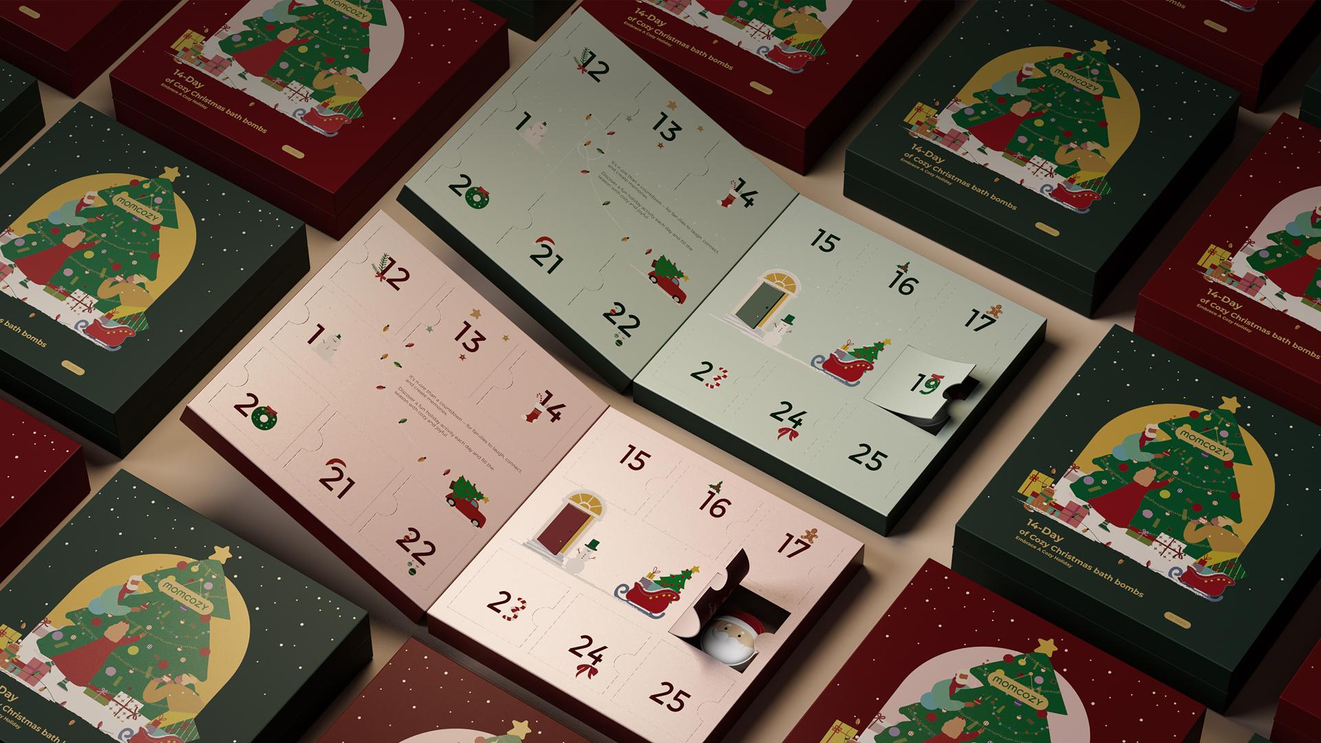 London Design Awards Winner - Christmas Surprise Bath Ball Packaging Series
