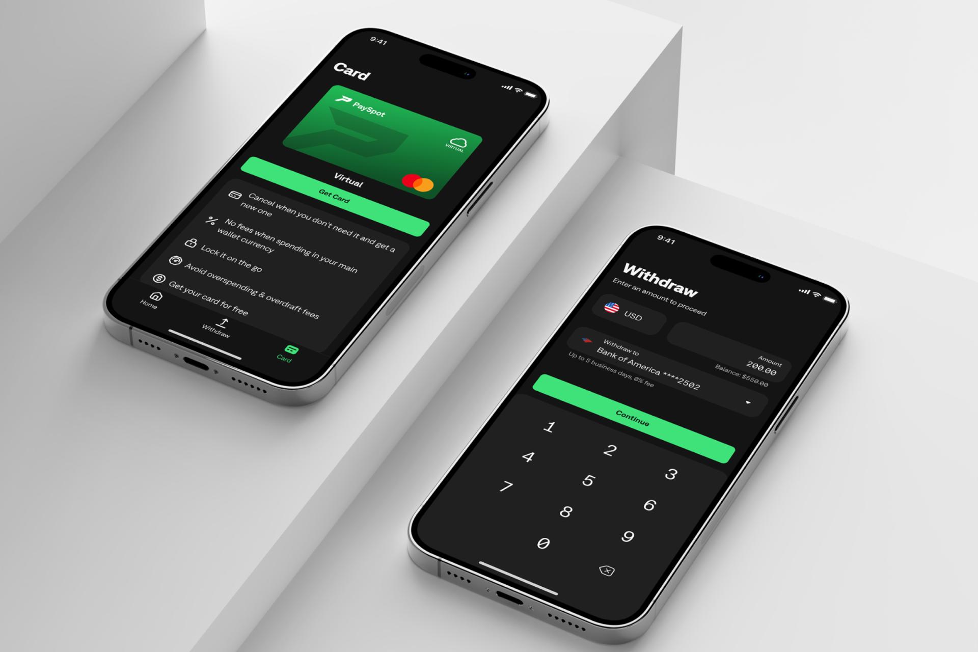 London Design Awards Winner - PaySpot White-Label Wallet MVP (iOS & Android)