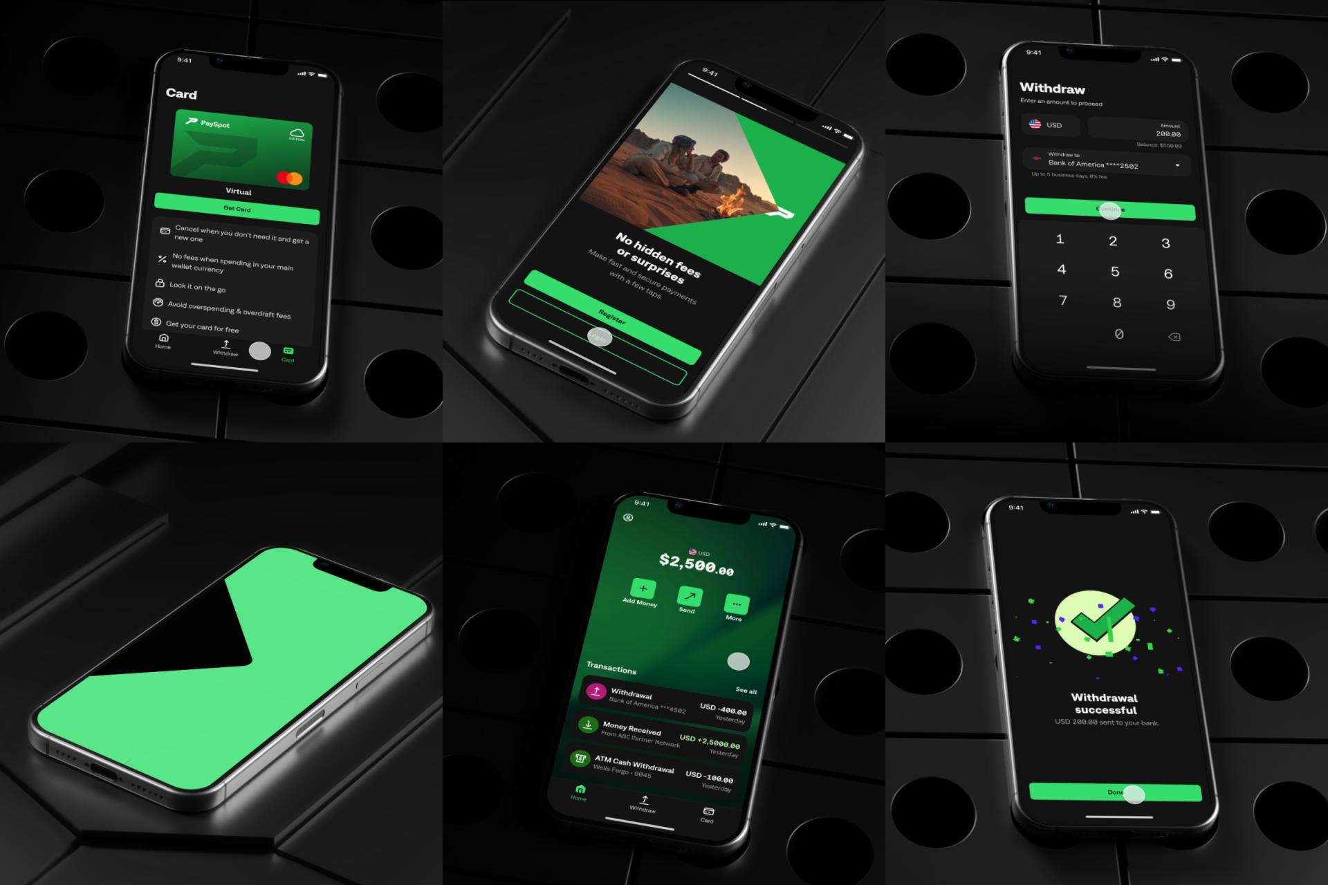 London Design Awards Winner - PaySpot White-Label Wallet MVP (iOS & Android)