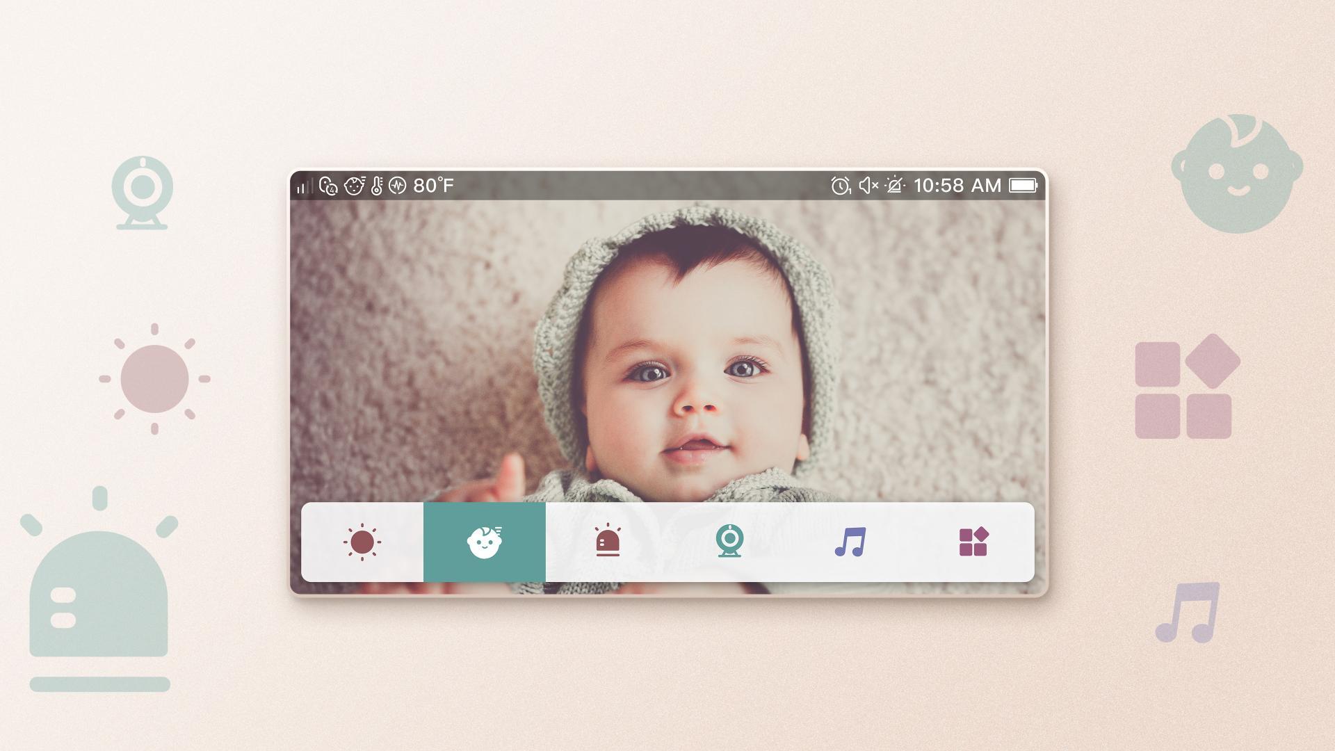 London Design Awards Winner - Baby Monitor Device Interface