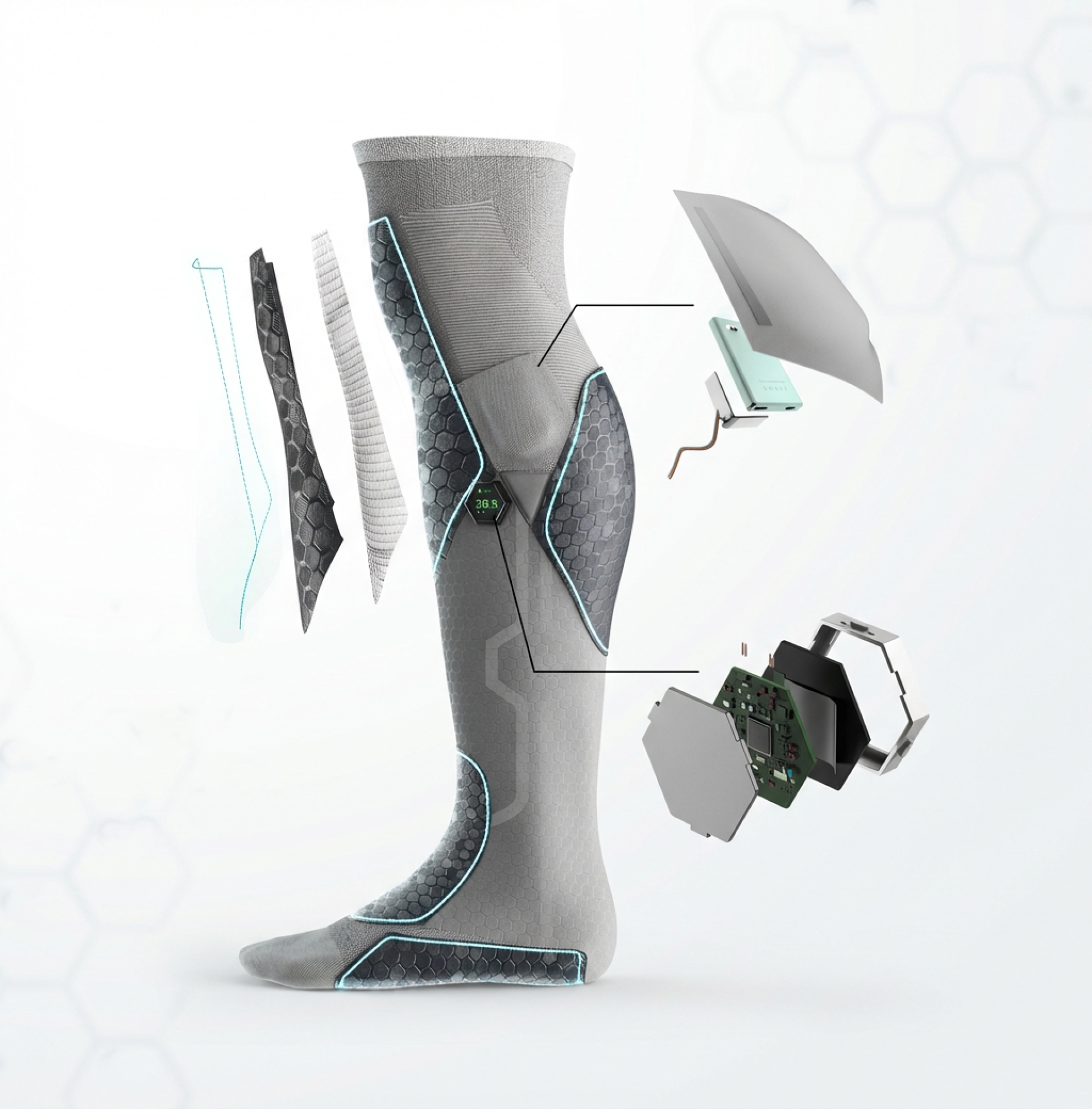 London Design Awards Winner - EMBRA - Thermo-Smart Sock for Hemiplegia