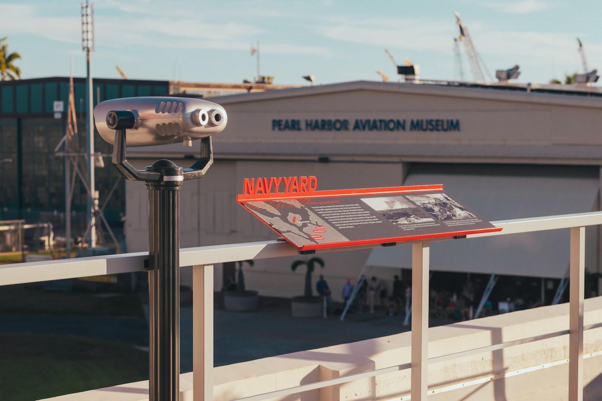 London Design Awards Winner - Timeline on the Terrace, Pearl Harbor Aviation Museum