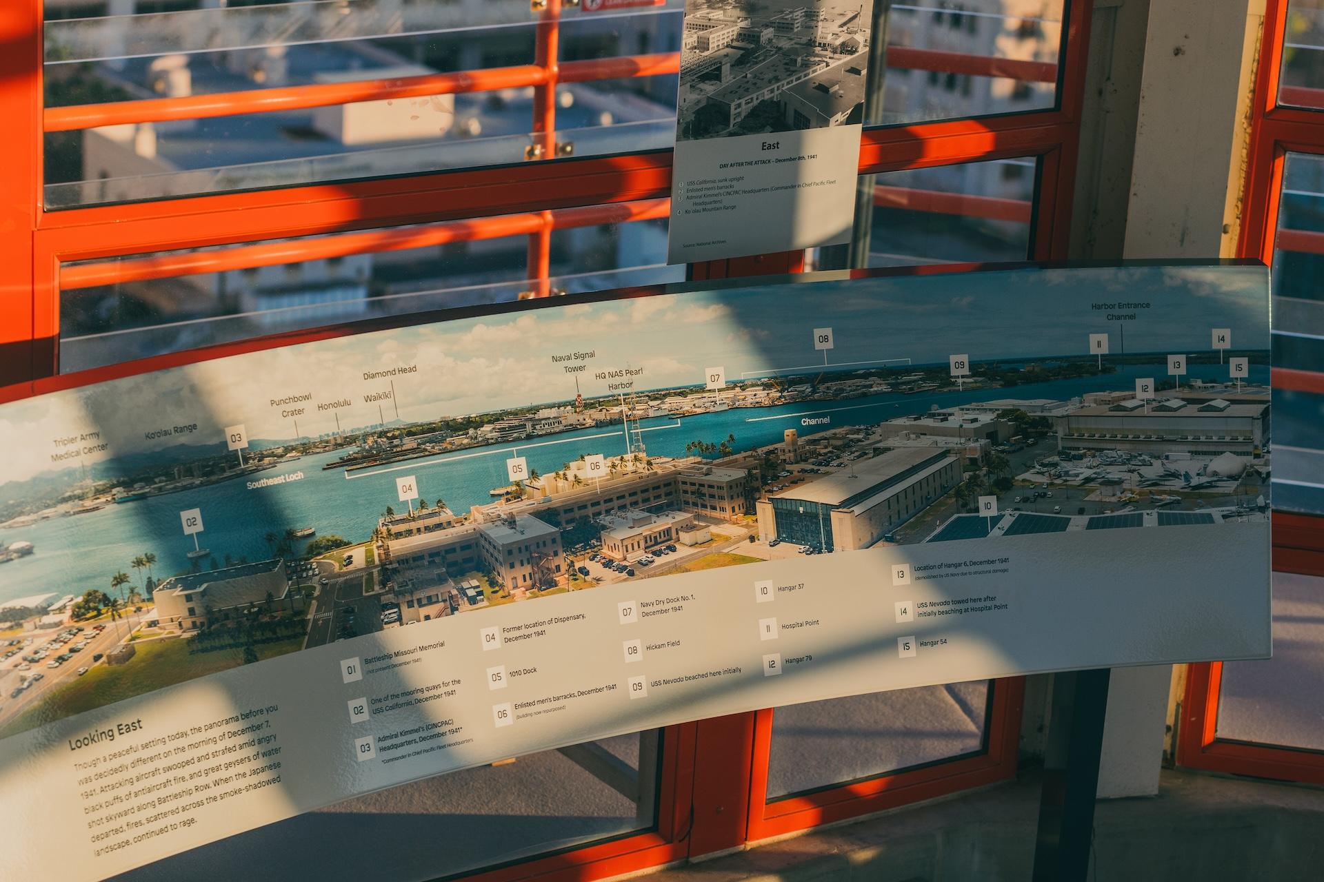London Design Awards Winner - Timeline on the Terrace, Pearl Harbor Aviation Museum