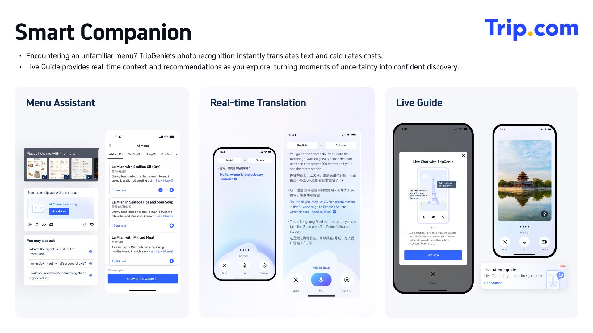 London Design Awards Winner - Trip.com AI Suite