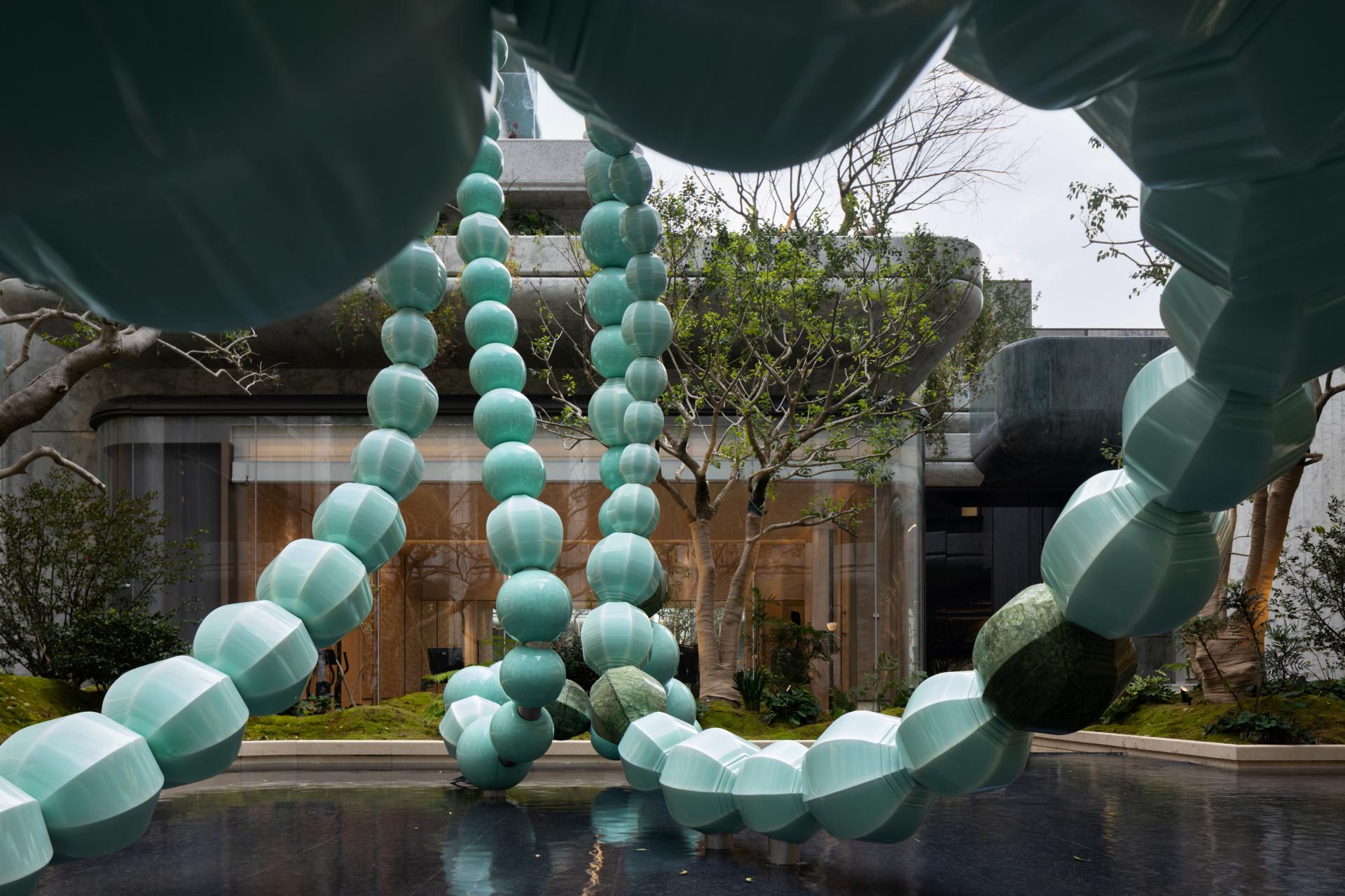 London Design Awards Winner - 杭州绿城月映金沙项目景观雕塑Golden Glory Sculpture Project《蔚然生长》 Blooming 