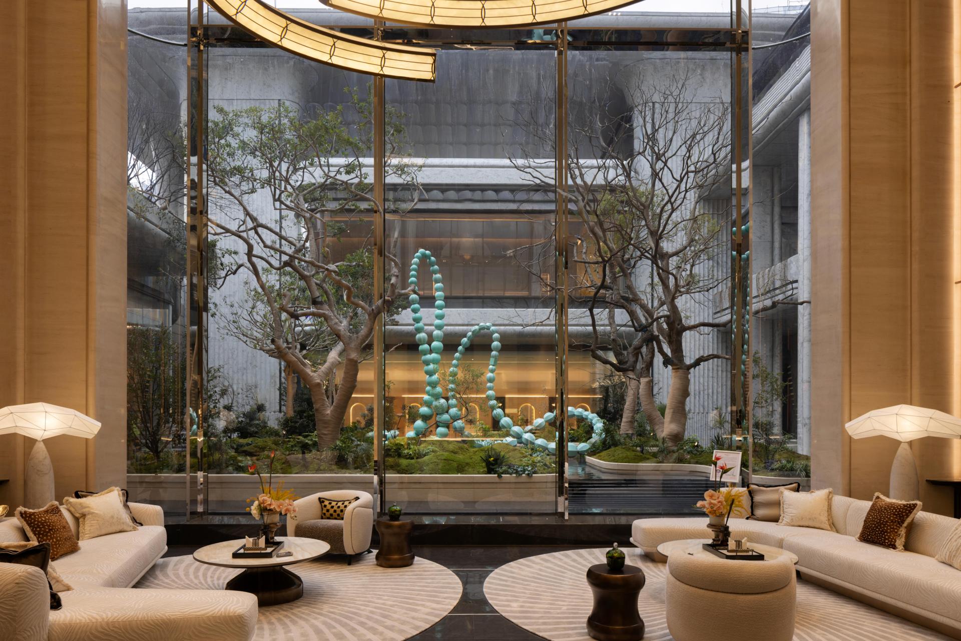 London Design Awards Winner - 杭州绿城月映金沙项目景观雕塑Golden Glory Sculpture Project《蔚然生长》 Blooming 