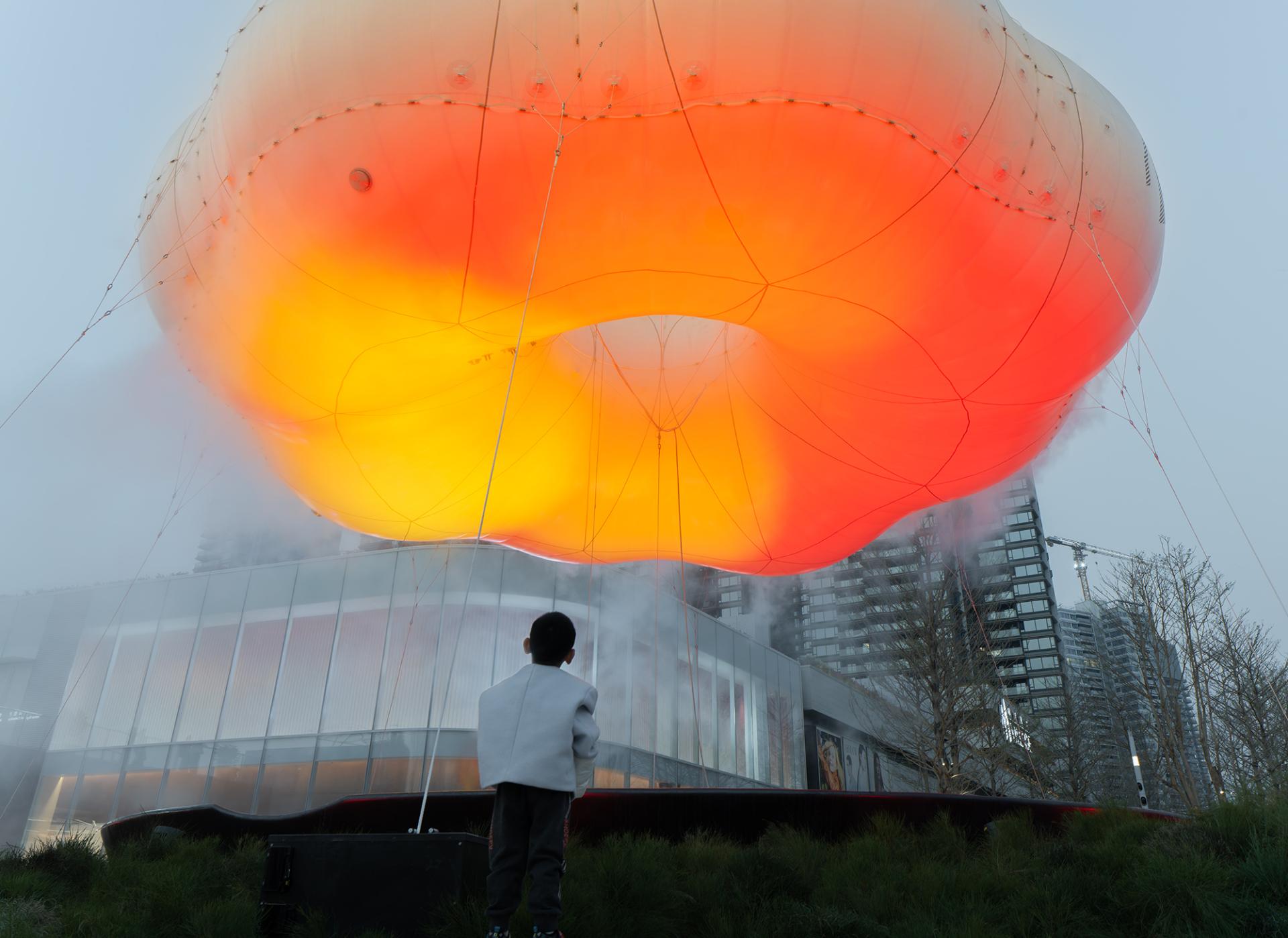 London Design Awards Winner - Myriad Cloud - Dongguan MixC Village IP Installation