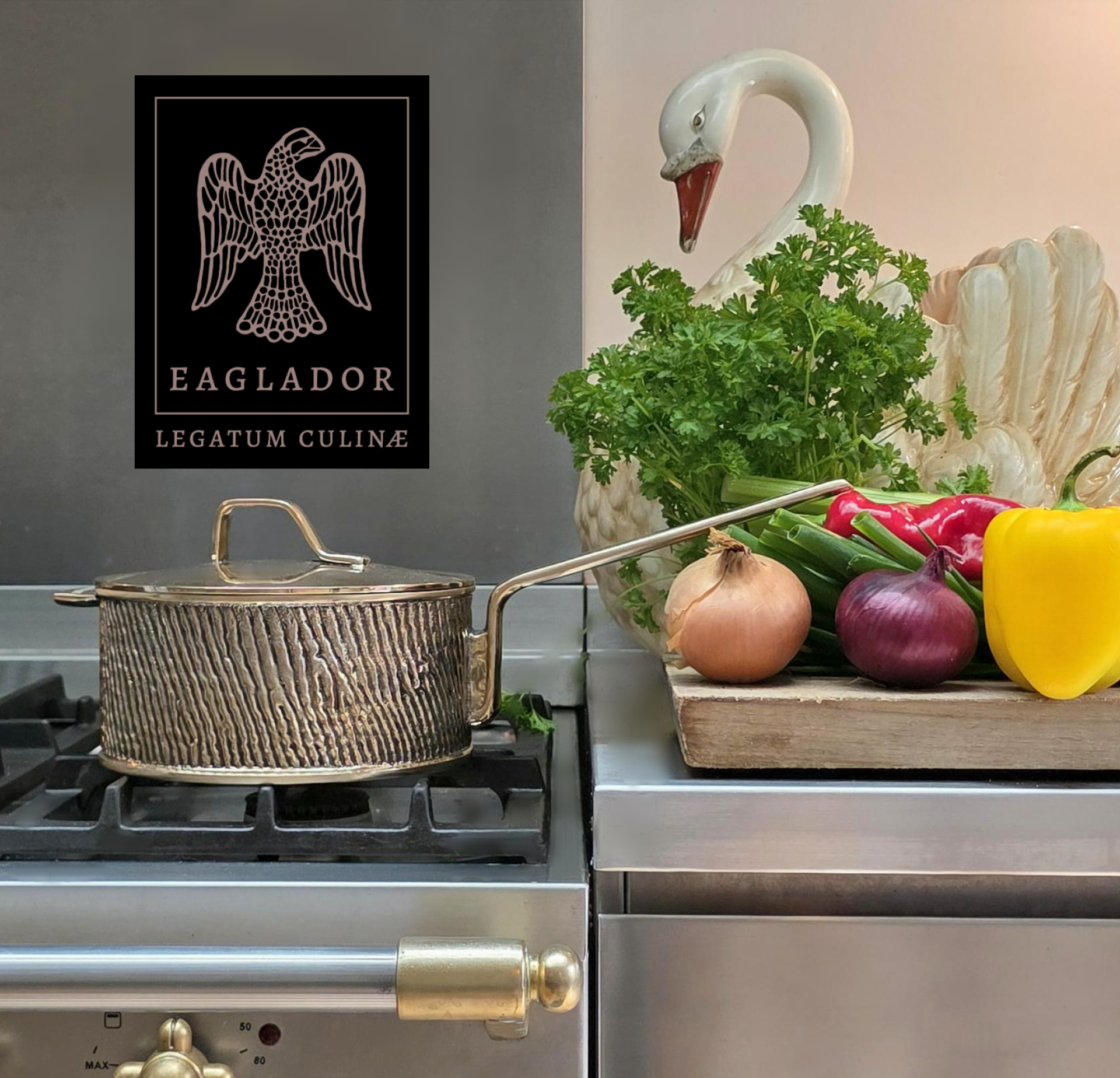 London Design Awards Winner - Kansa Bronze Saucepan by Eaglador | Heavy Gauge Handcrafted 