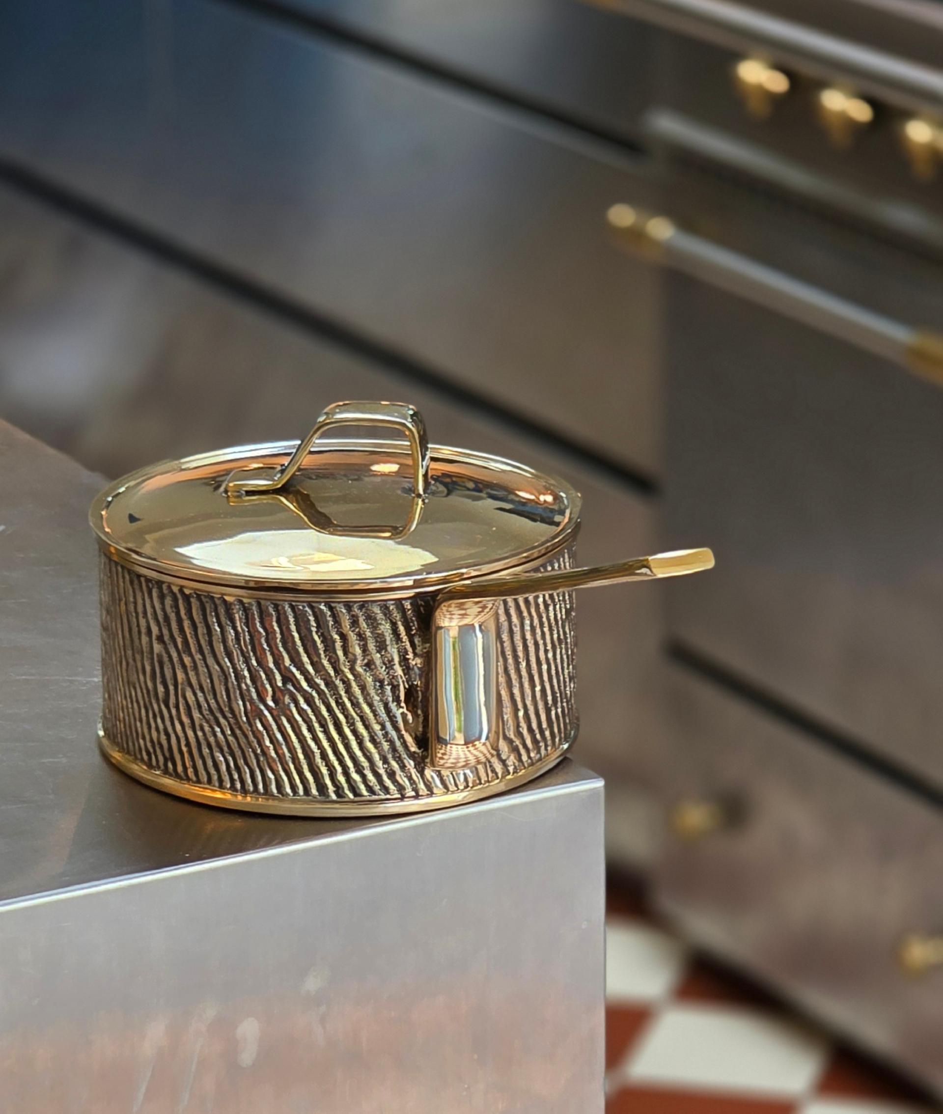 London Design Awards Winner - Kansa Bronze Saucepan by Eaglador | Heavy Gauge Handcrafted 