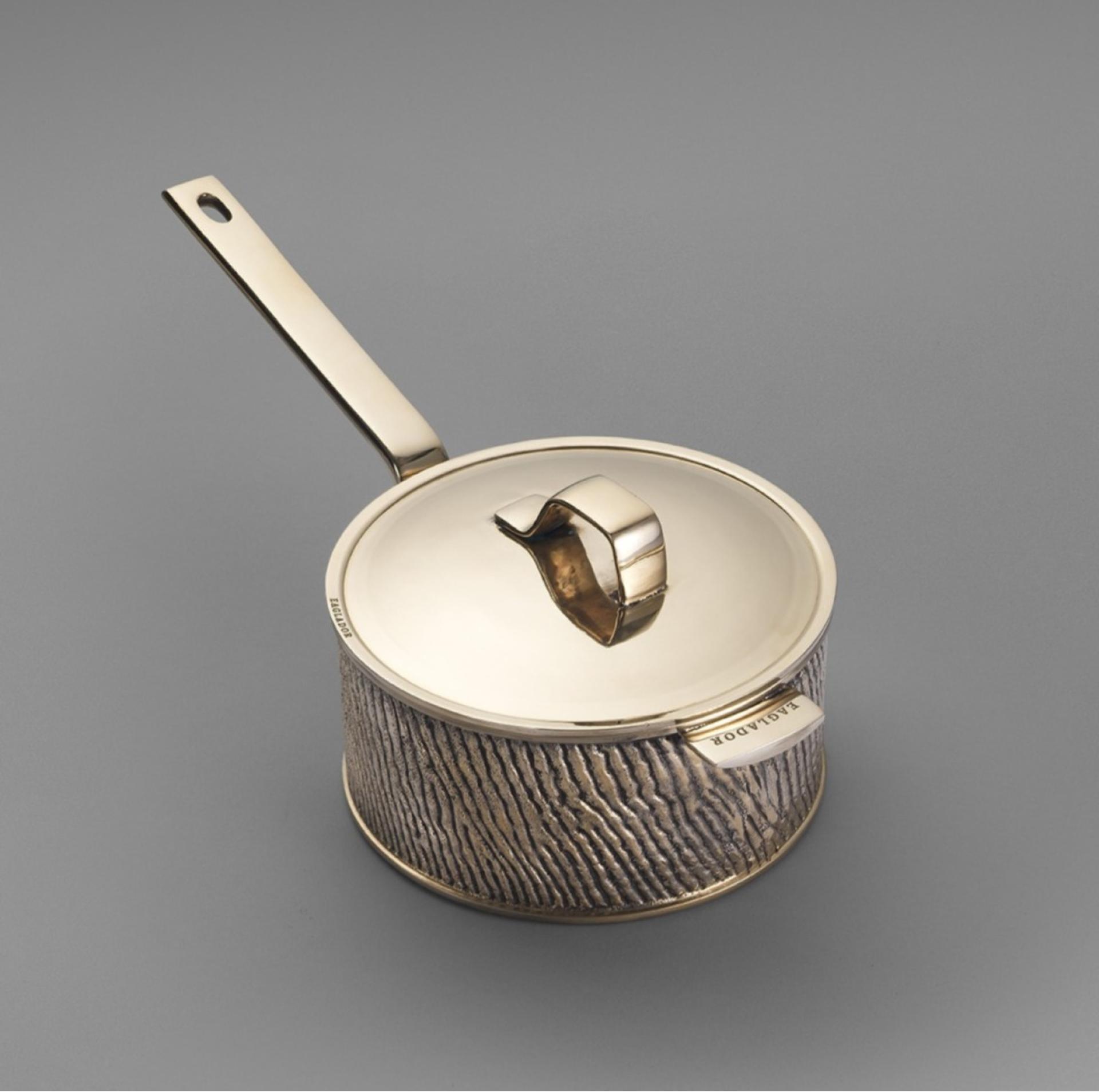 London Design Awards Winner - Kansa Bronze Saucepan by Eaglador | Heavy Gauge Handcrafted 