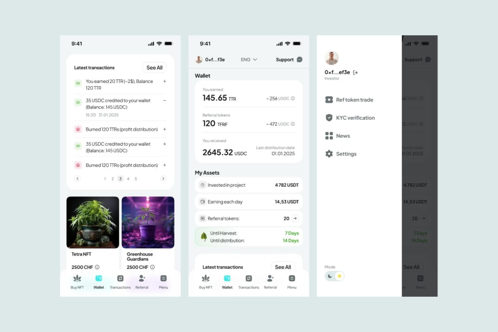 London Design Awards Winner - Tetra Farm Investor Dashboard