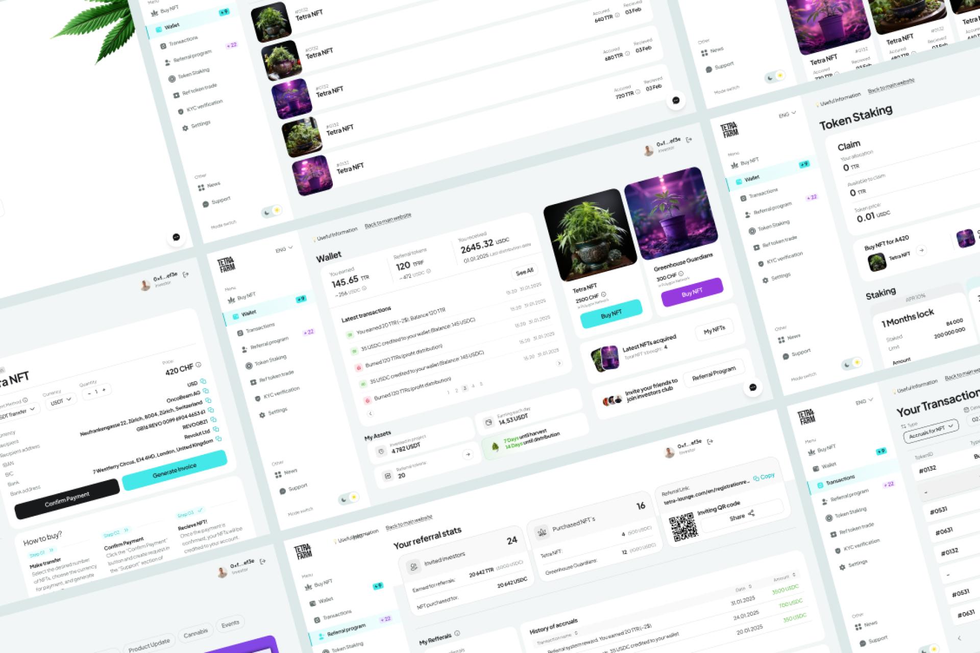 London Design Awards Winner - Tetra Farm Investor Dashboard