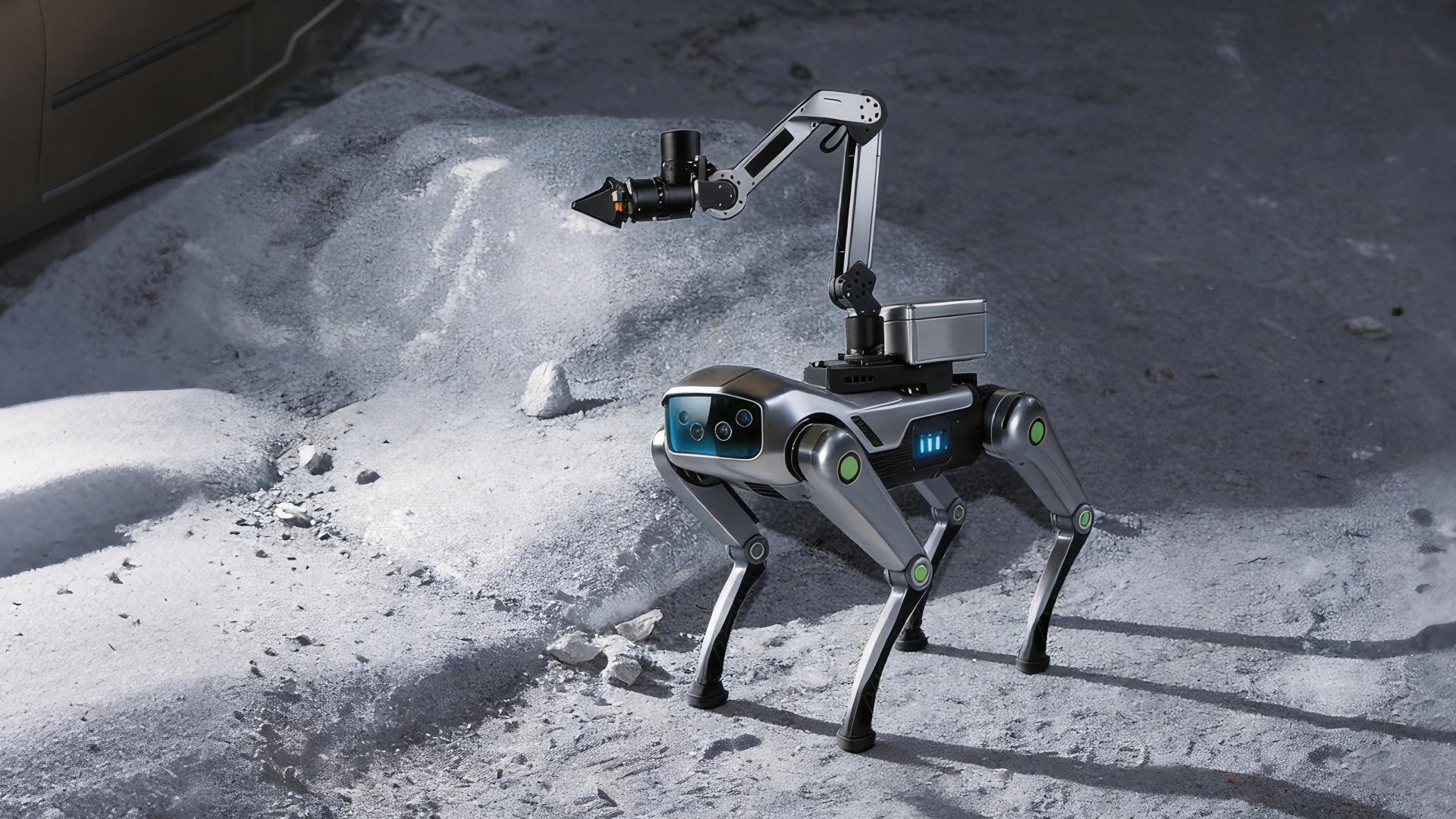 London Design Awards Winner - Mapping and Geochemical Sampling Quadrupedal Robots