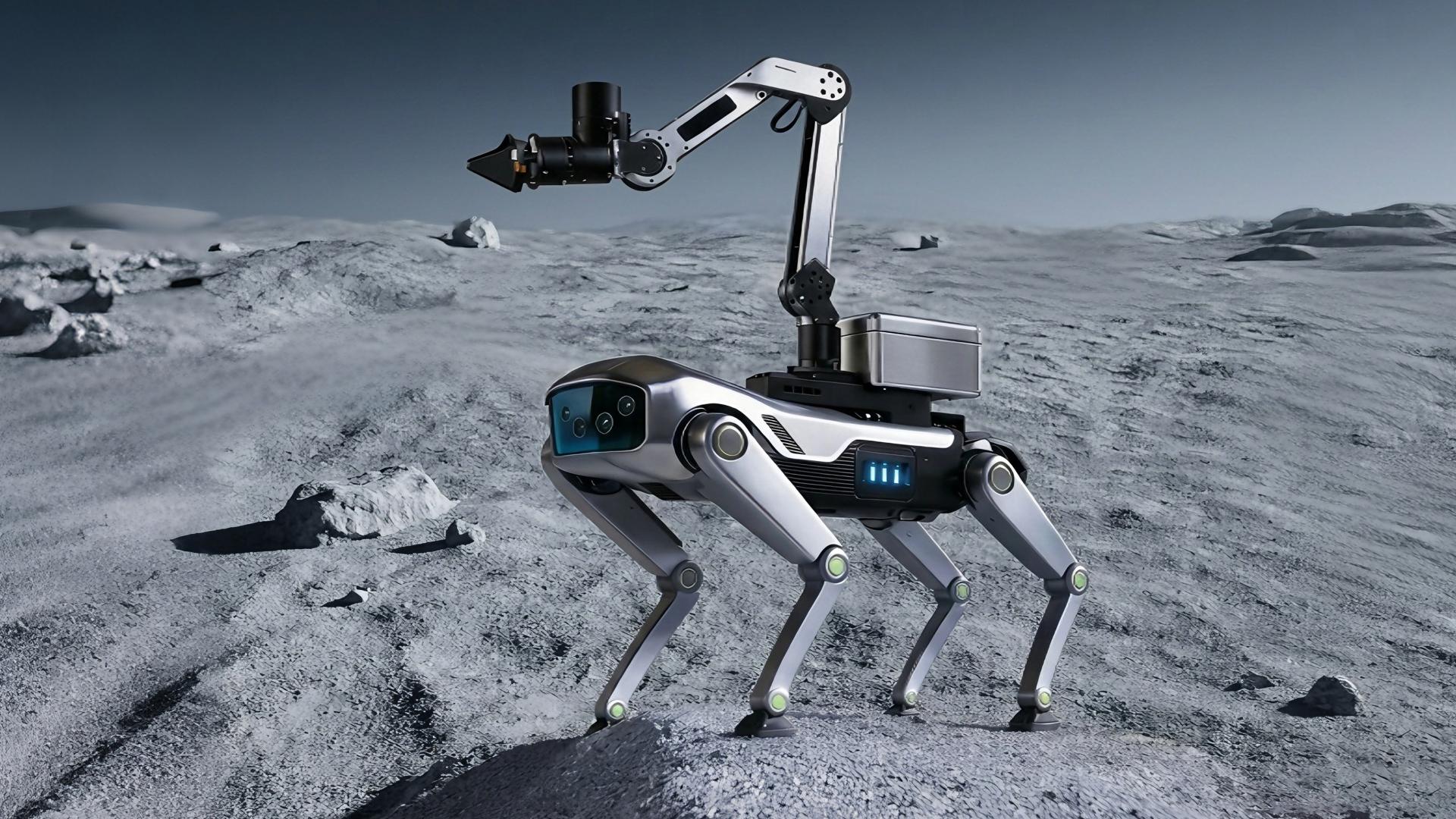 London Design Awards Winner - Mapping and Geochemical Sampling Quadrupedal Robots