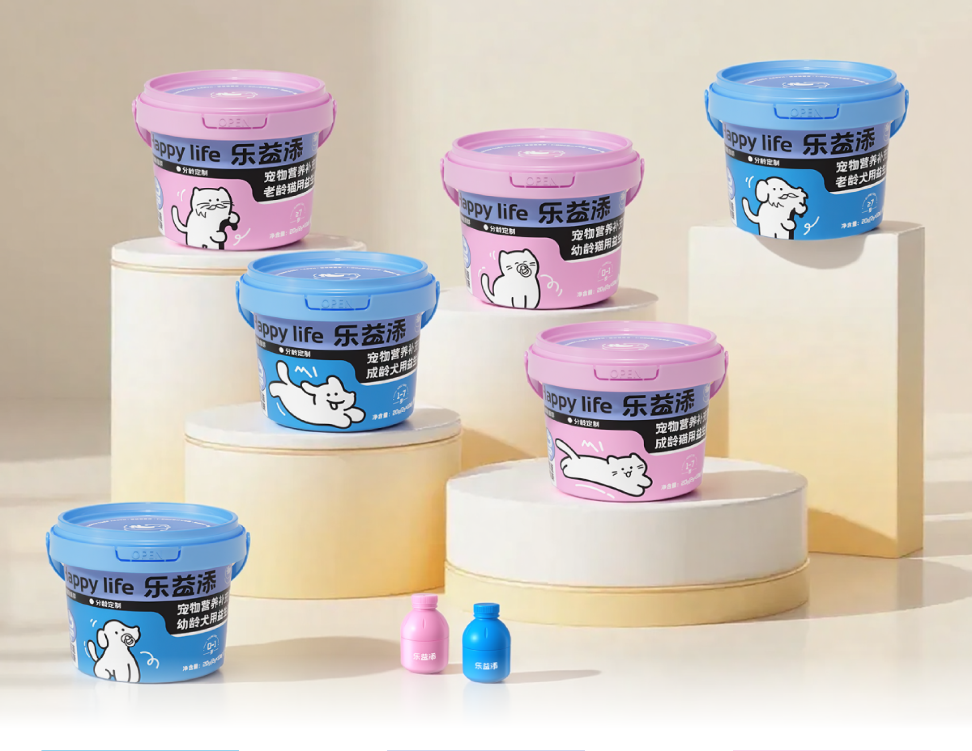 London Design Awards Winner - Age-Customized Packaging Design for Pet Probiotics
