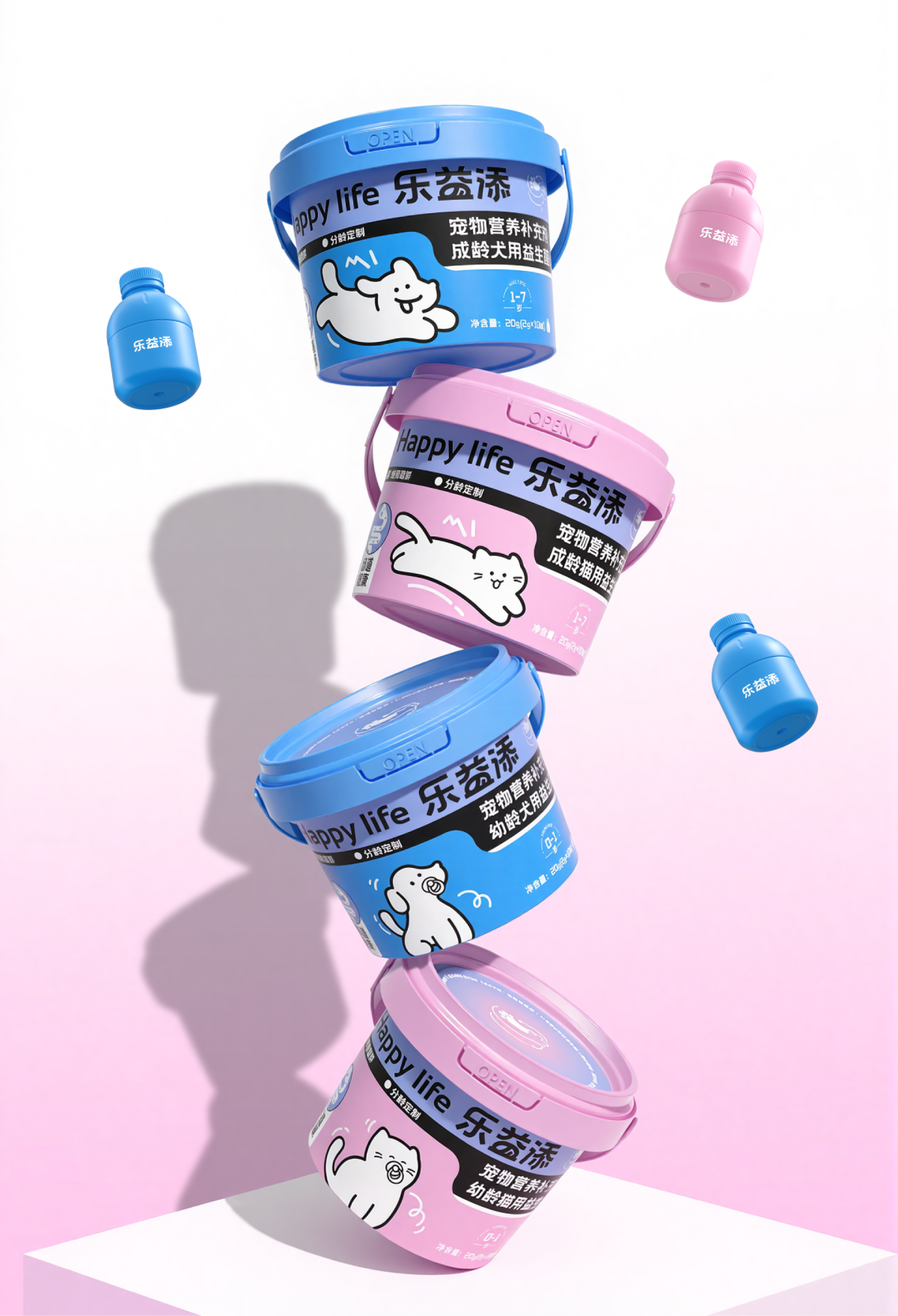 London Design Awards Winner - Age-Customized Packaging Design for Pet Probiotics