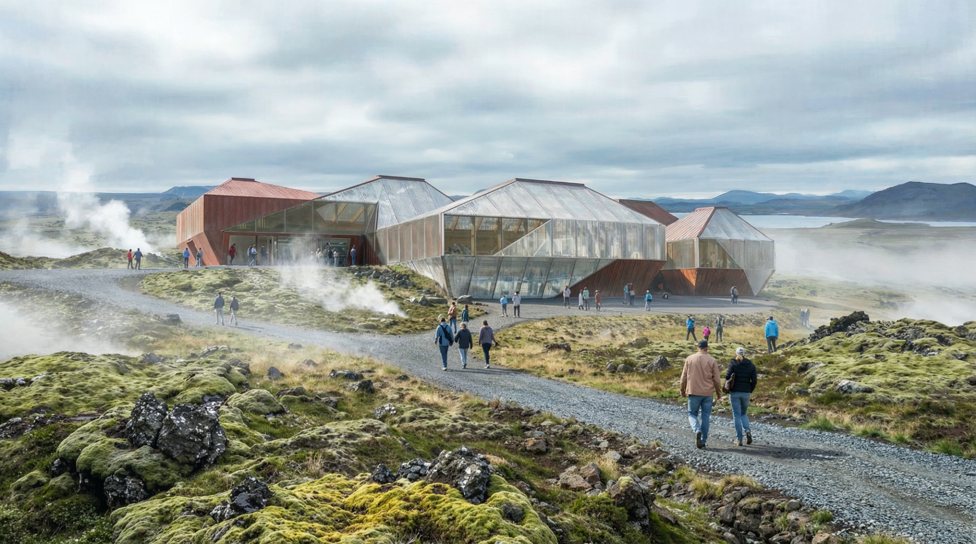 London Design Awards Winner - Ice Huts: Iceland Lake Myvatn Community House
