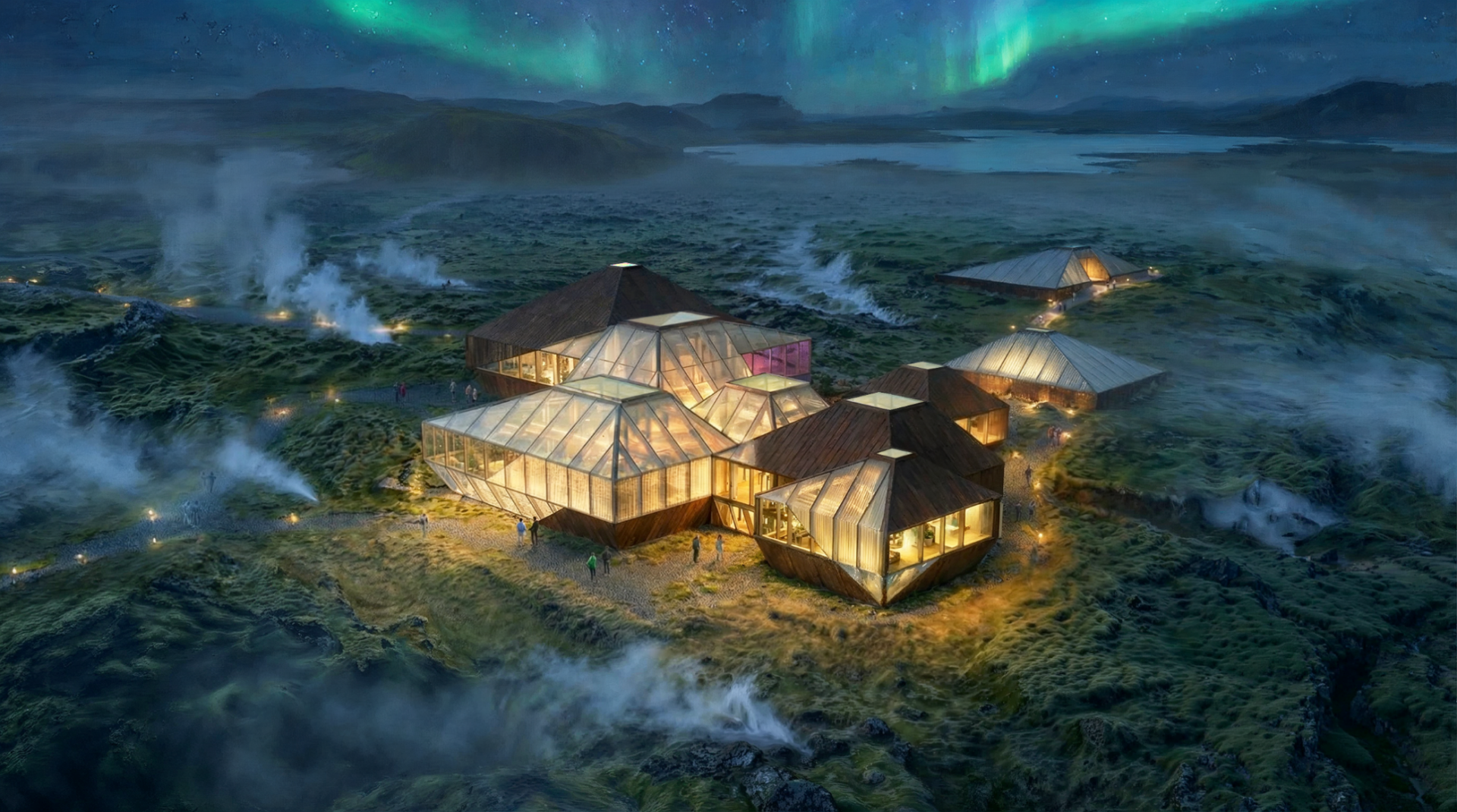 London Design Awards Winner - Ice Huts: Iceland Lake Myvatn Community House