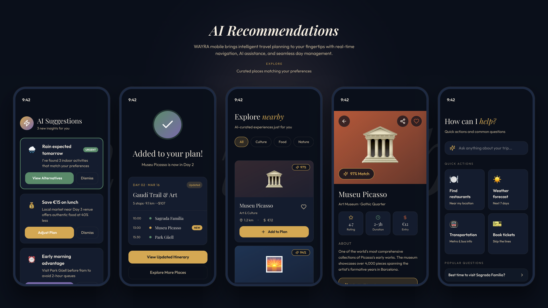 London Design Awards Winner - WAYRA — AI-Powered Personalized Travel Planning Platform