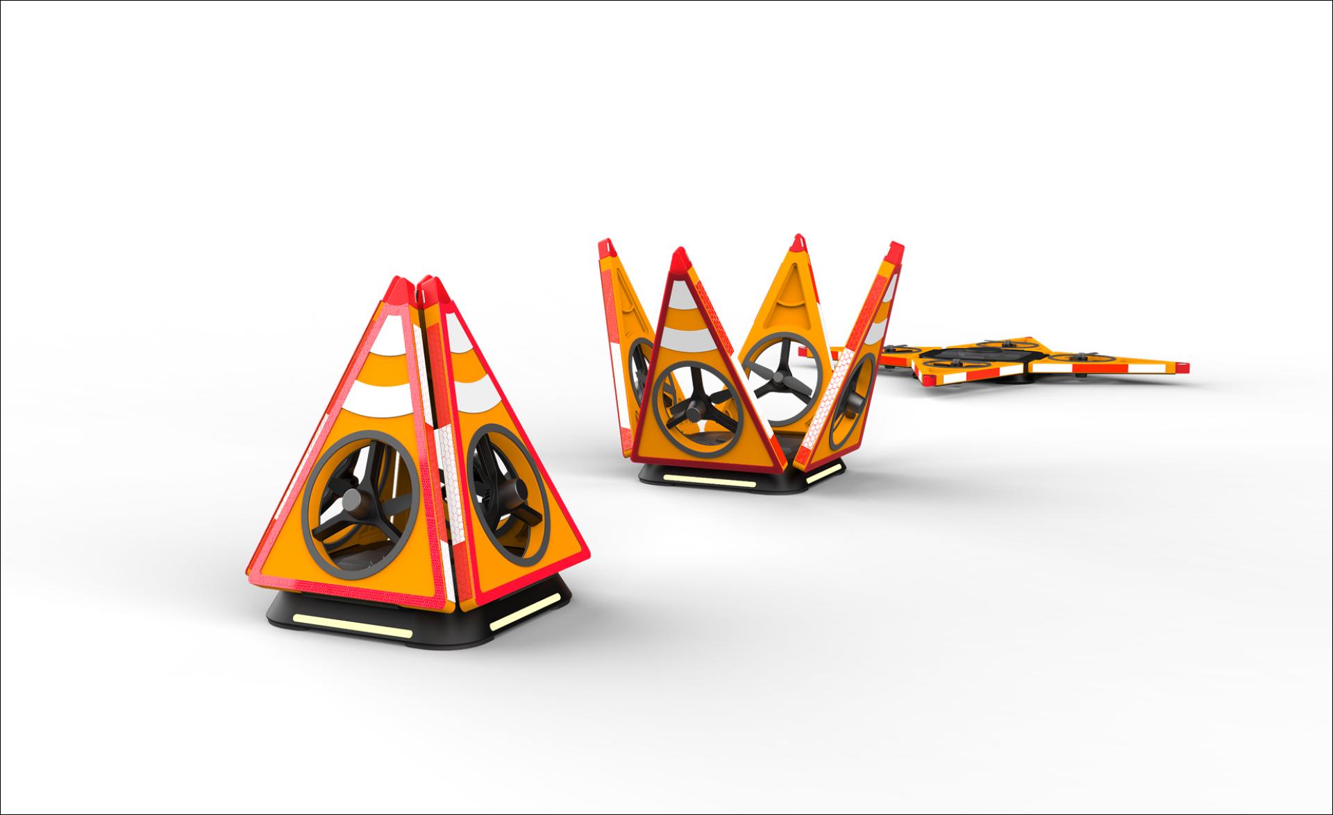 London Design Awards Winner - SkyCone – Drone-Based Traffic Safety System