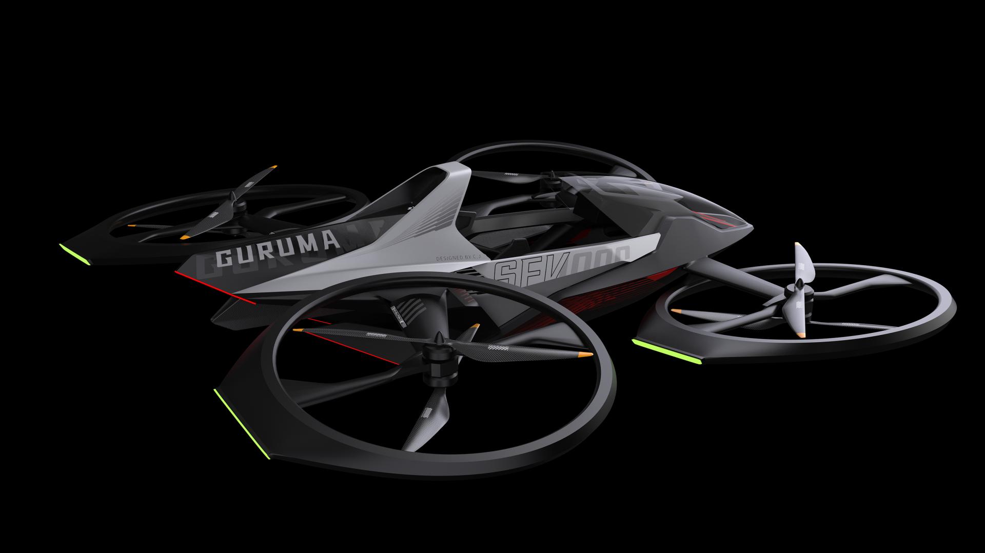 London Design Awards Winner - SFV-1000 Racing eVTOL